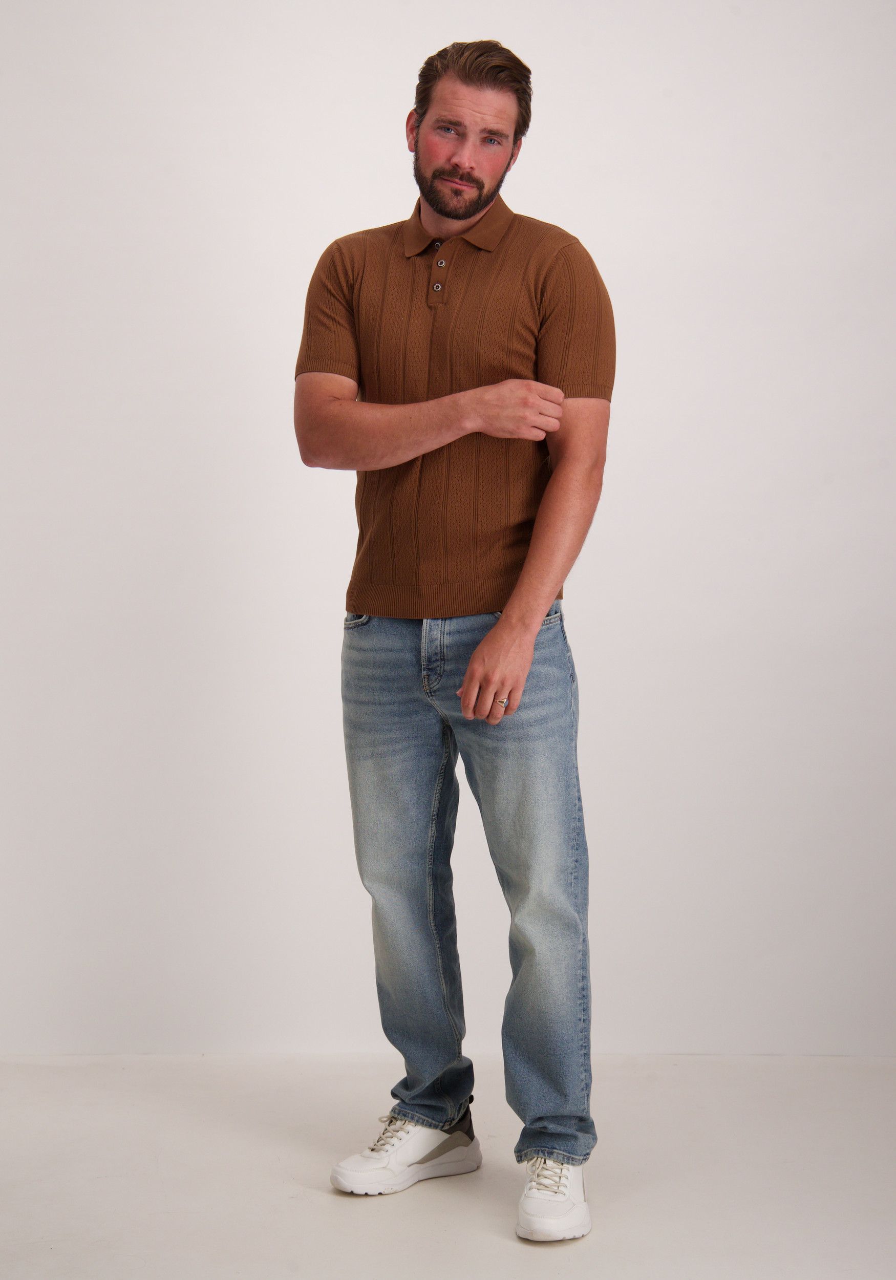 No Excess Polo 28240450 Licht bruin