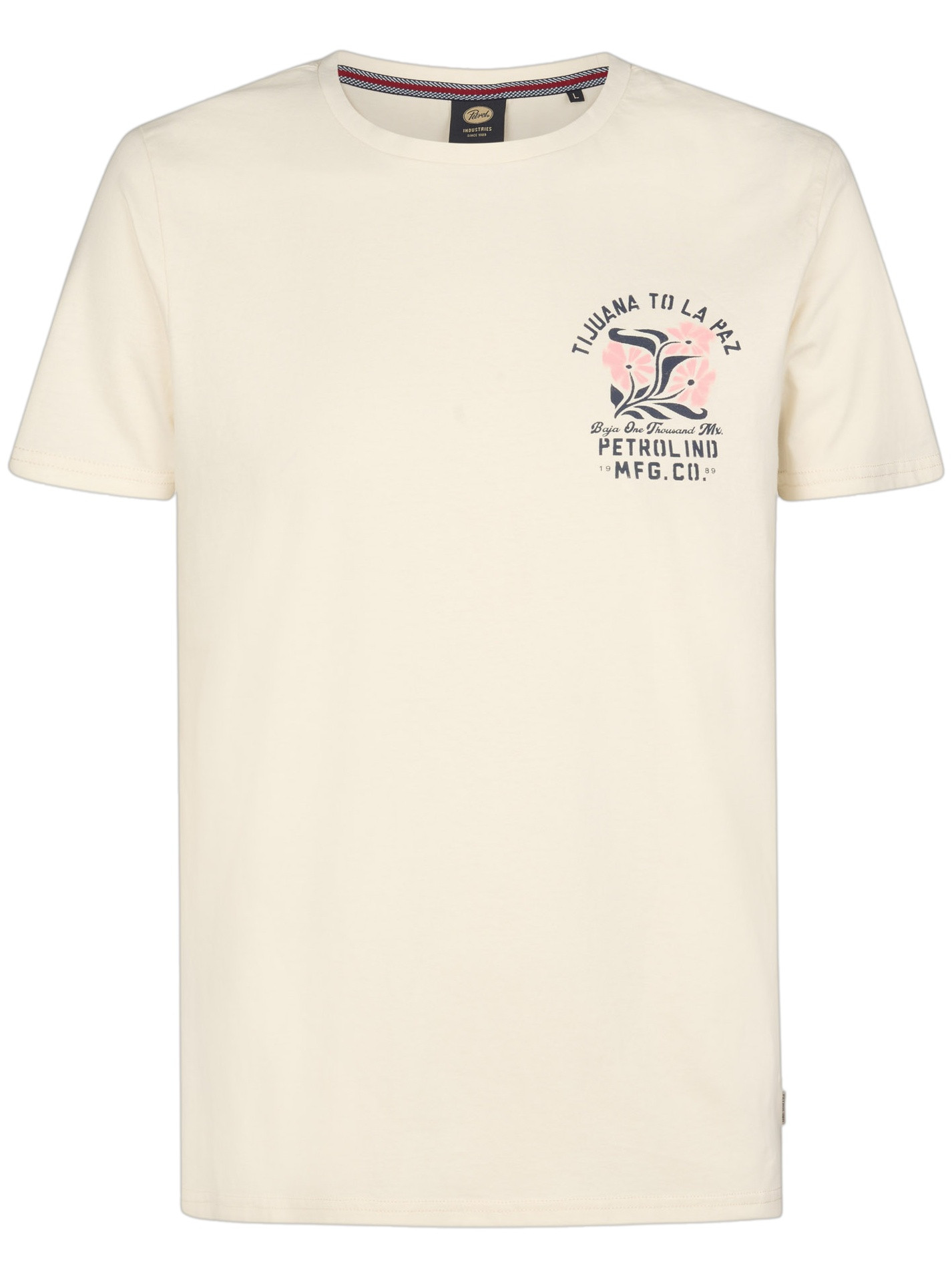 Petrol T-shirt met opdruk M-1060-TSR625
