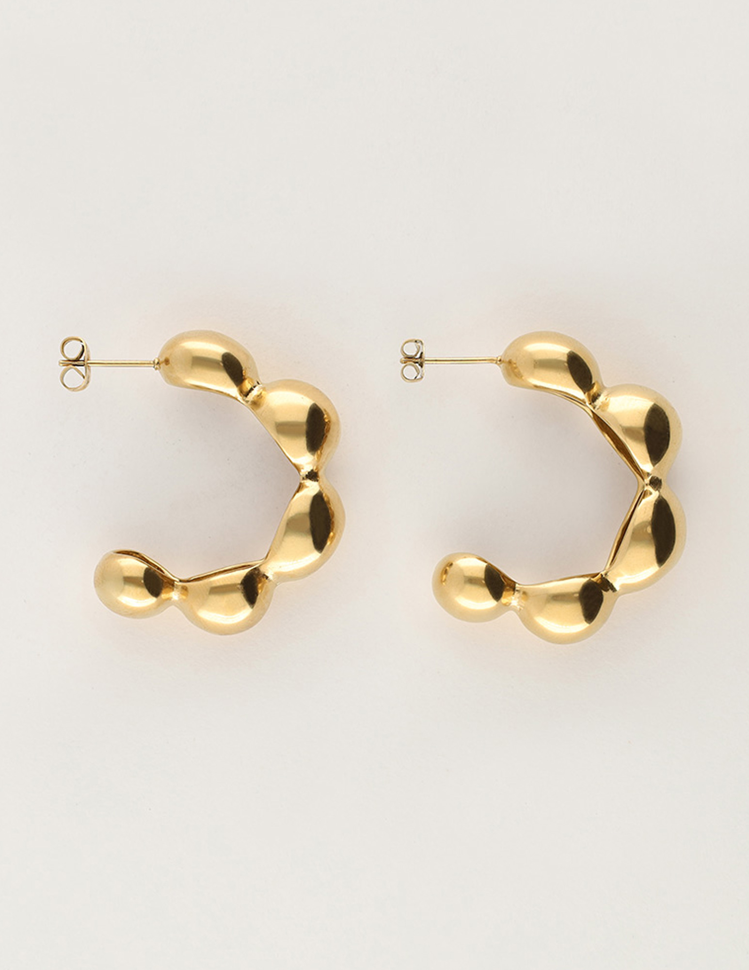 My Jewellery Bold oorringen met bubbel MJ11252 Goud