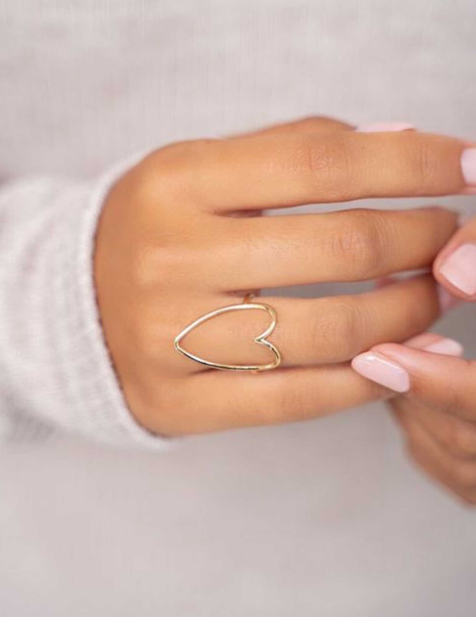 My Jewellery Ring open hart MJ09318 Zilver