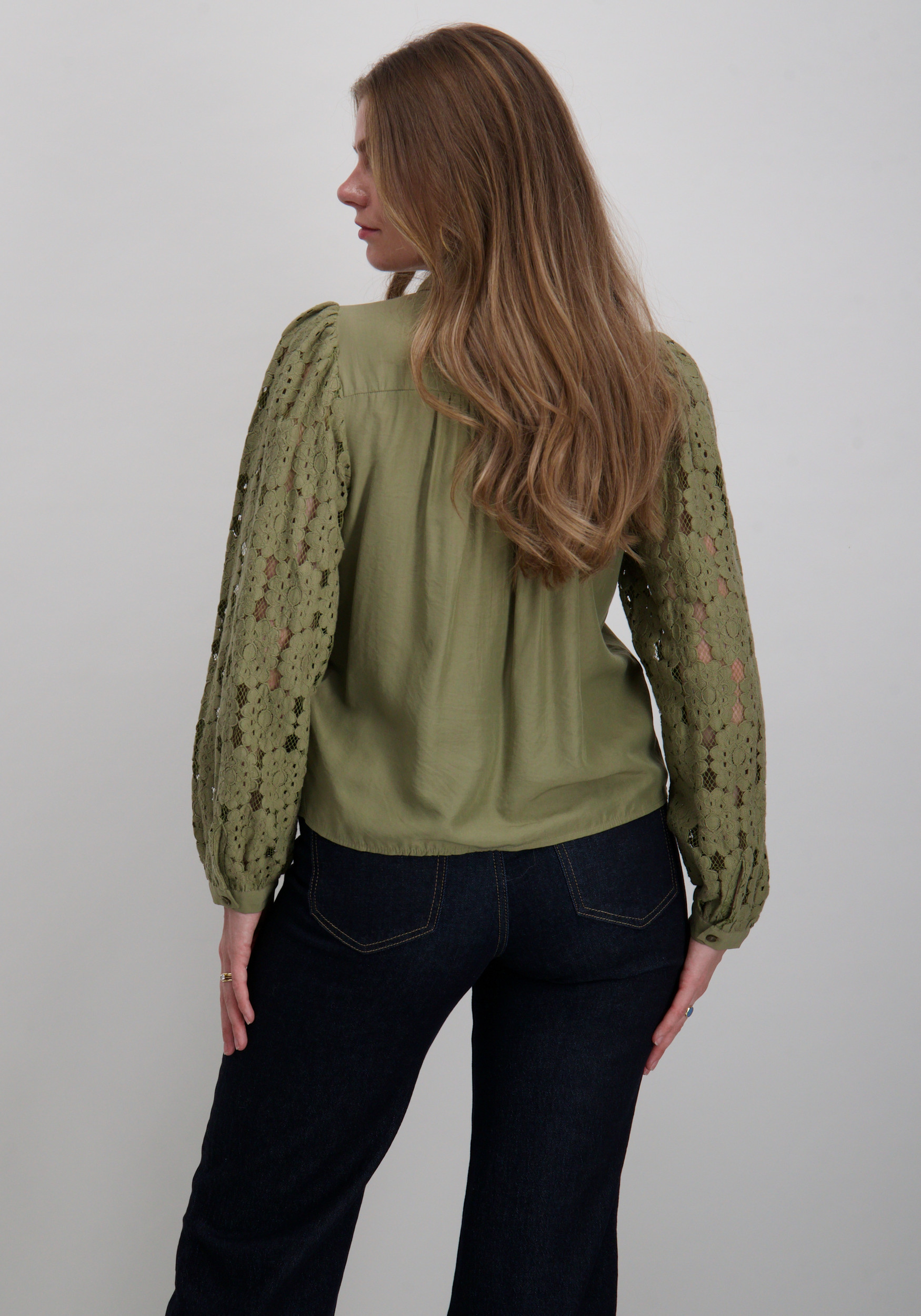 Vero moda Blouse Fabena 10332693 Midden groen