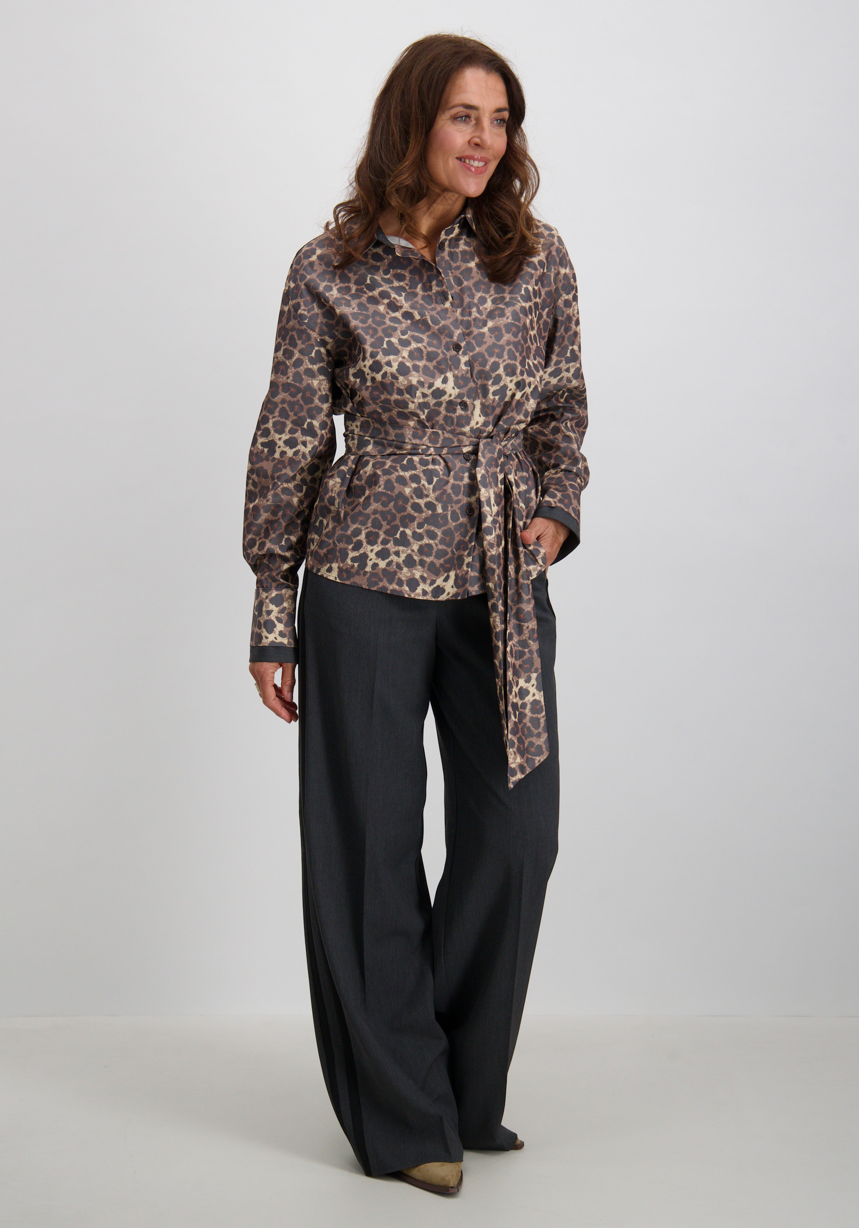 Jansen Amsterdam Blouse  KESSA W25 Bruin