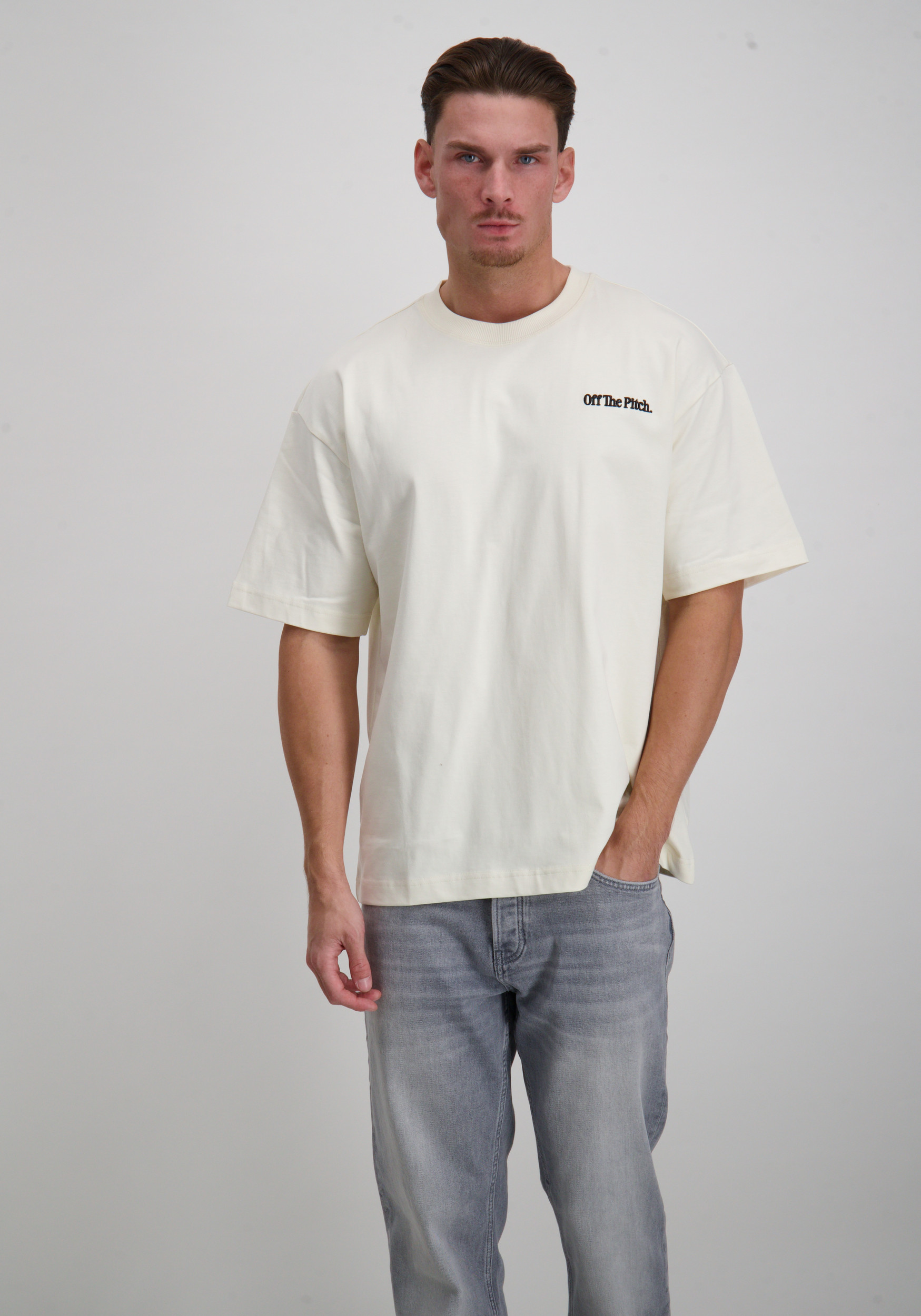 Off The Pitch T-shirt Wardrobe Essentials OTP251065 Ecru