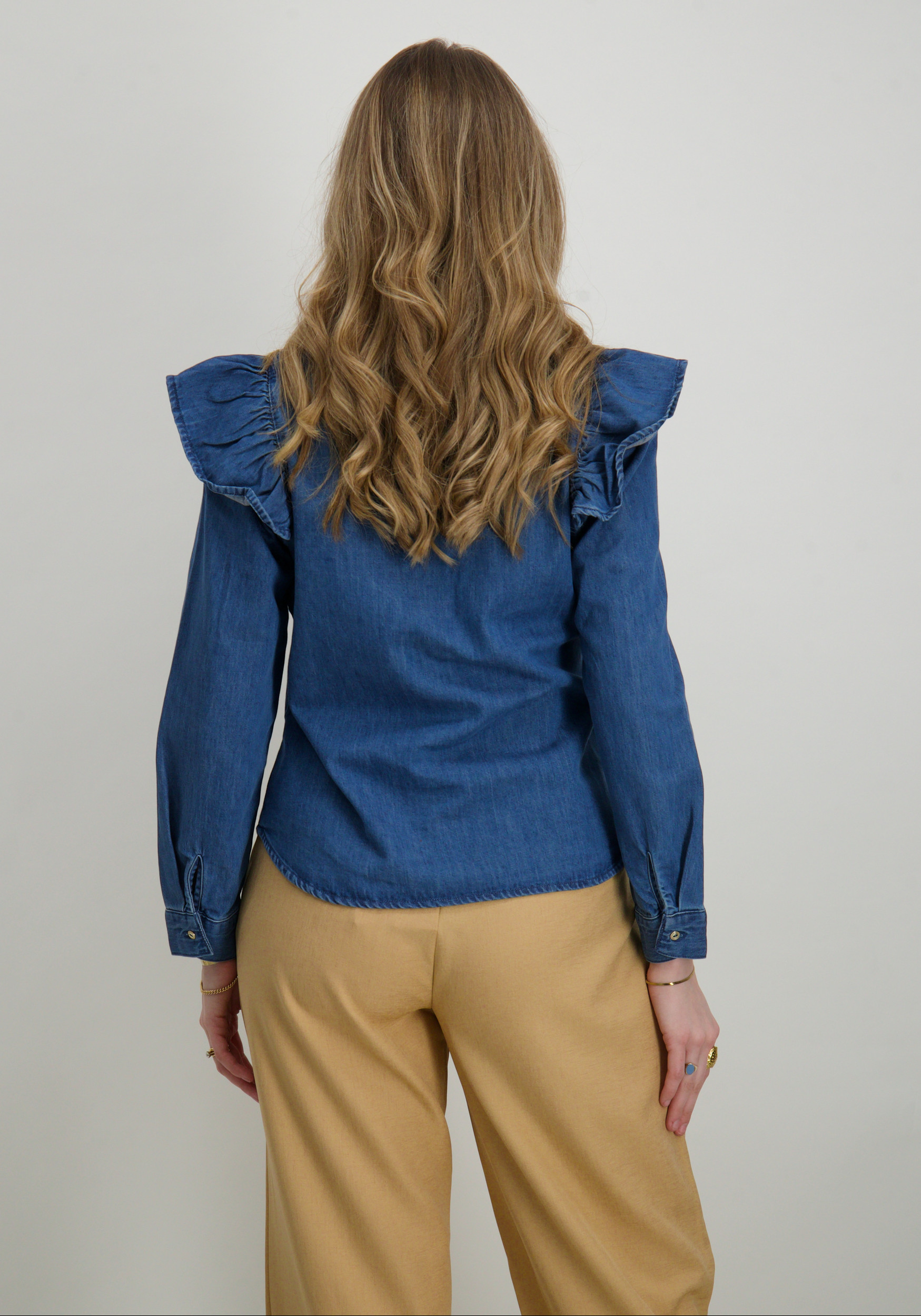 Only Blouse Indigo 15297988 Donker blauw