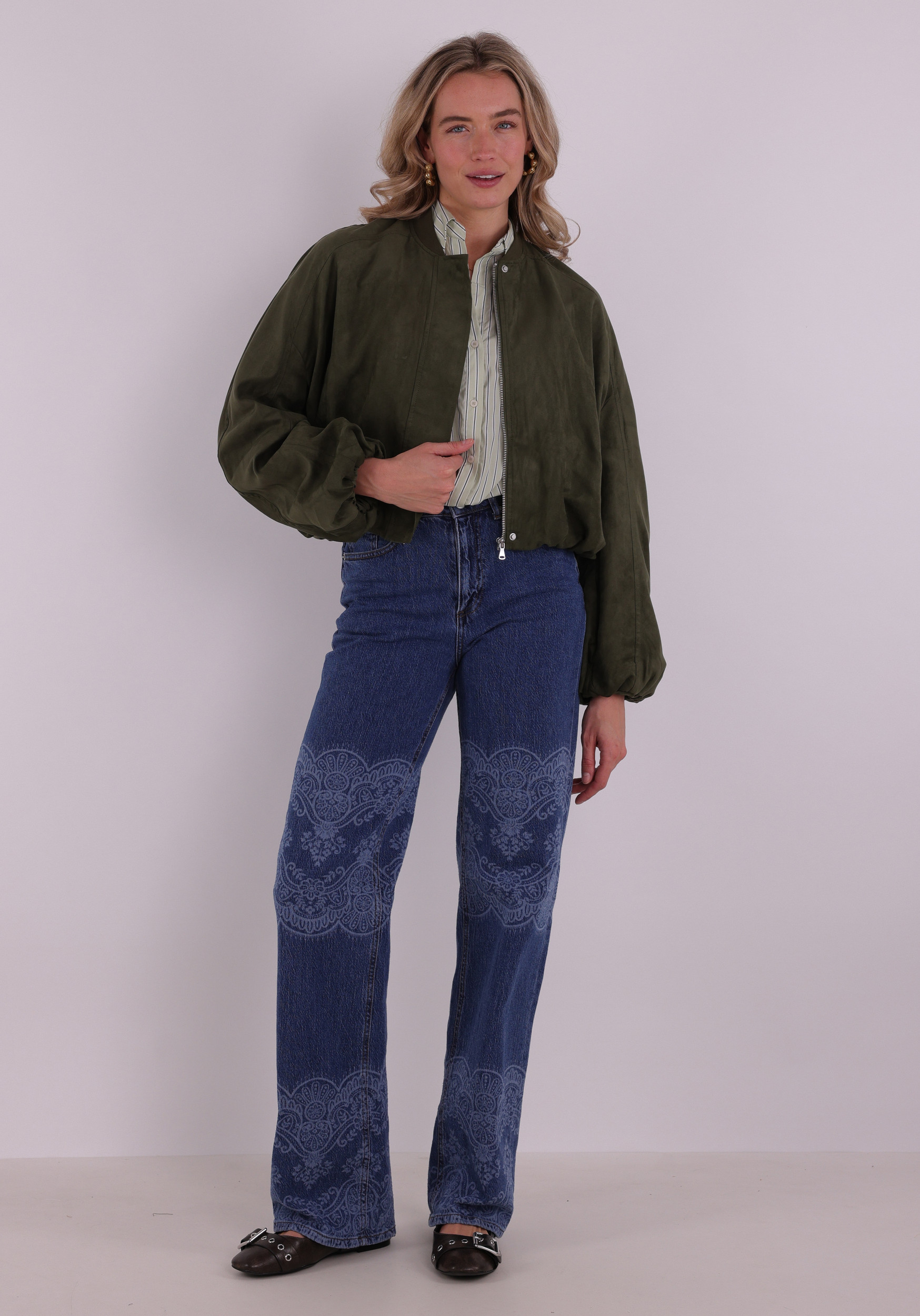 Vero moda Bomberjacket Kathy 10346529 Olijf Groen