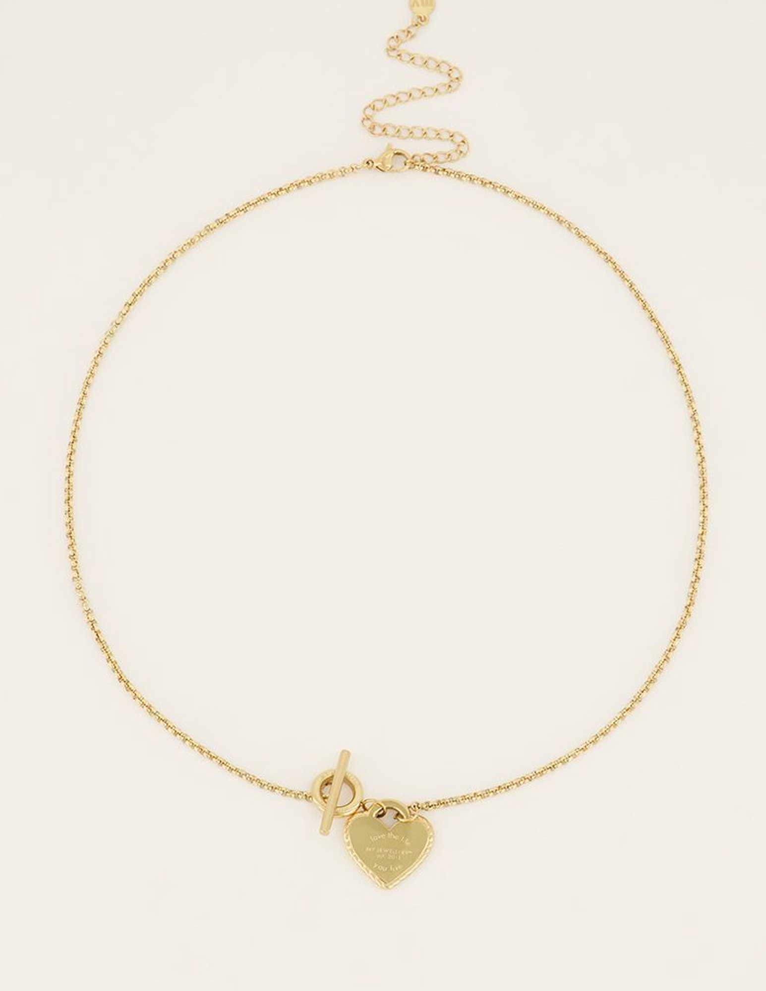 My Jewellery Ketting hart Candy Couture MJ06285 Goud