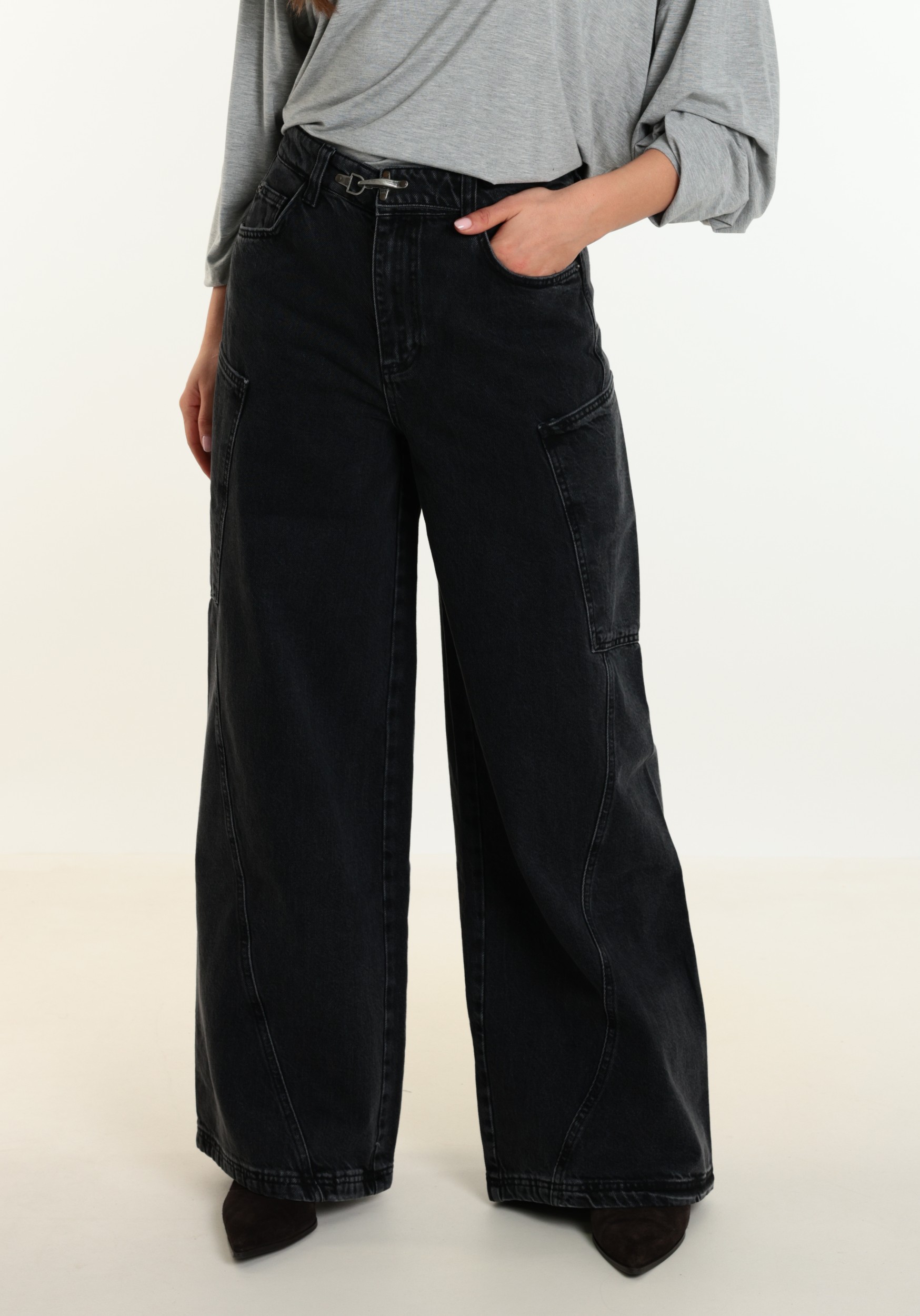 Harper & Yve Jeans Jovy AW6D107 Donker Grijs