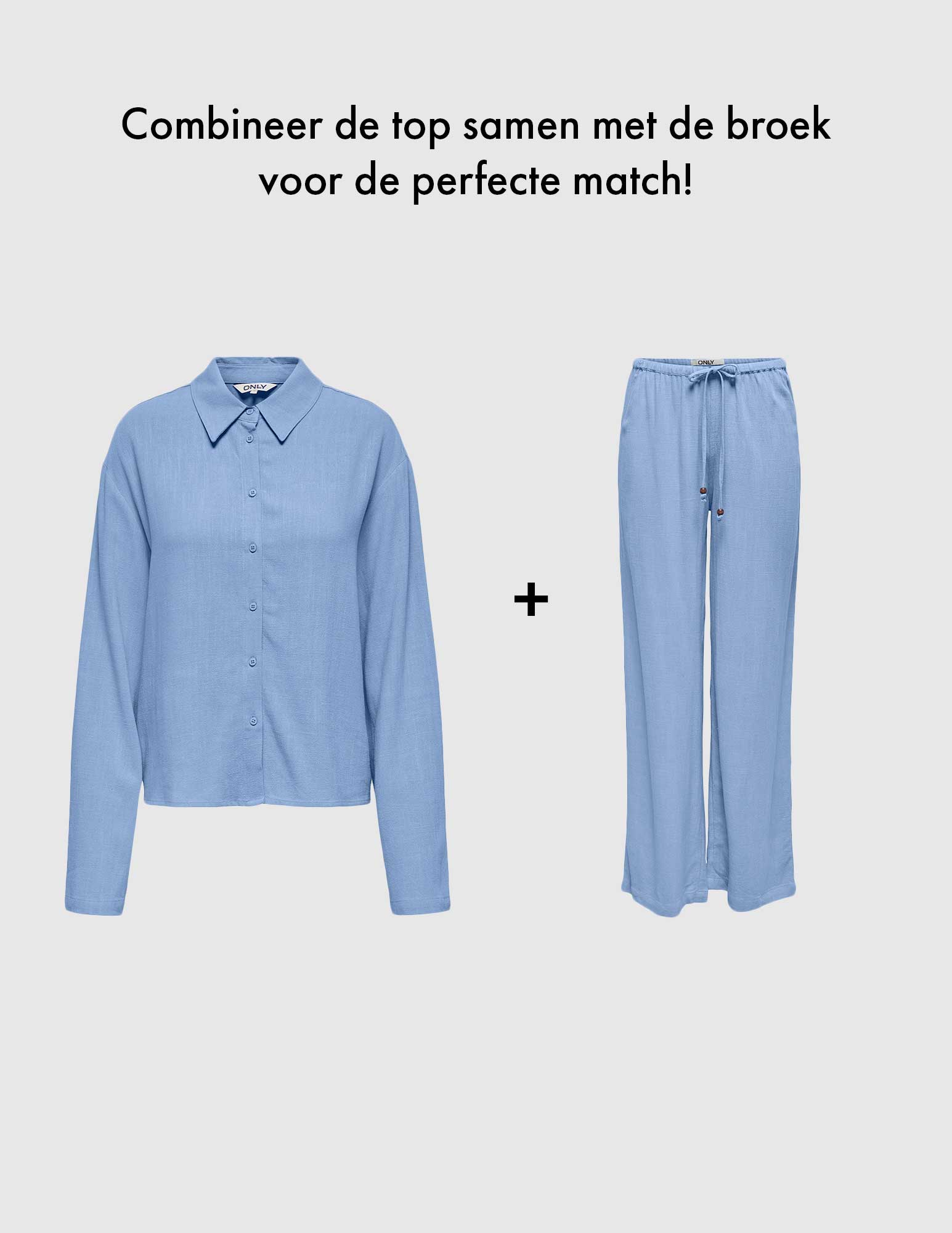 Only Blouse Solvi 15338695 Blauw