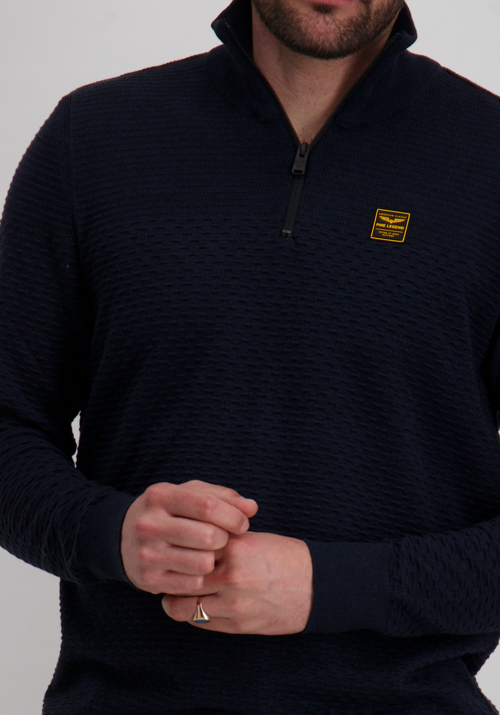 PME Legend Trui PKW2510301 Donker blauw