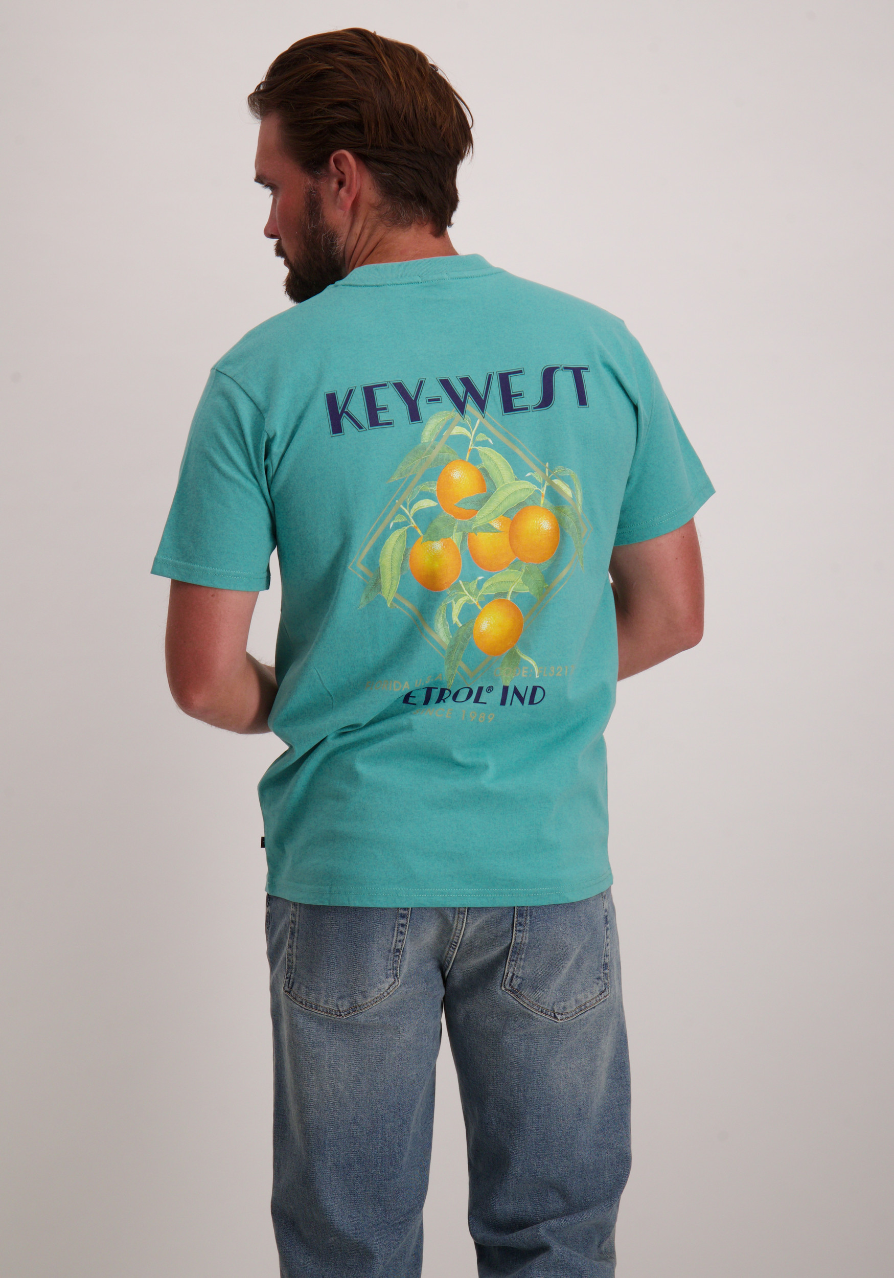 Petrol T-shirt M-1050-TSR649 Turquoise