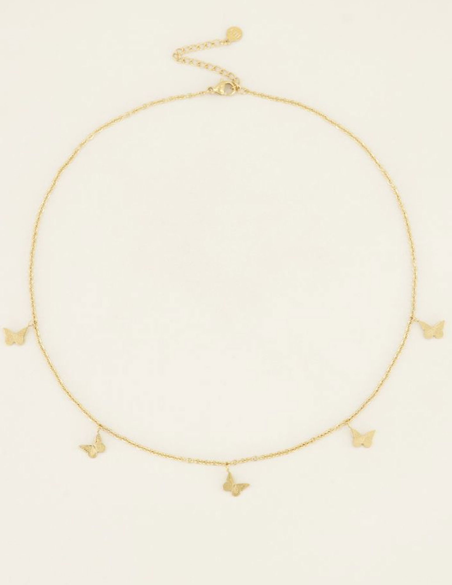 My Jewellery Ketting vlindertjes MJ03551 Goud