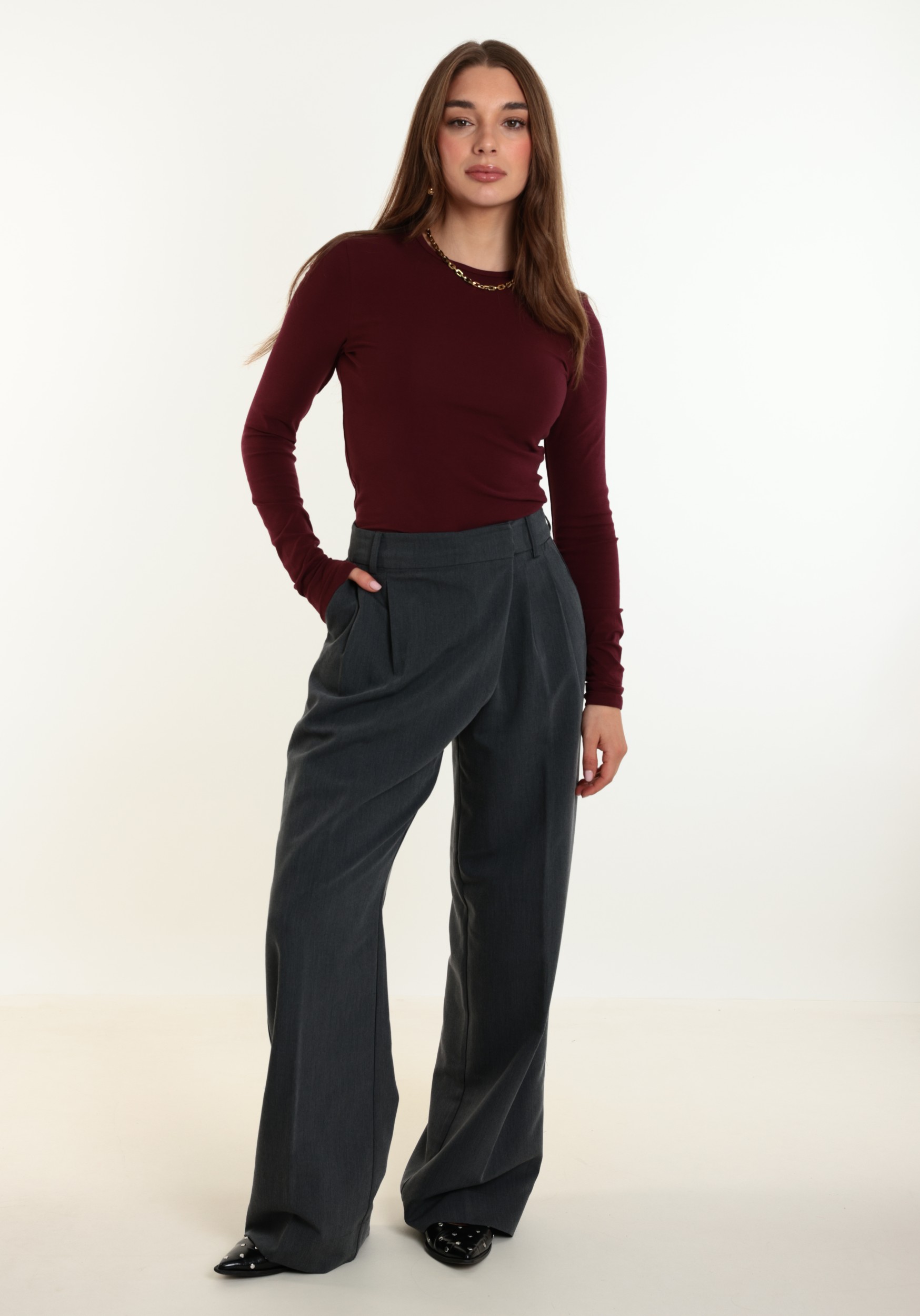 Harper & Yve Broek Sydney AW6N105 Donker Grijs