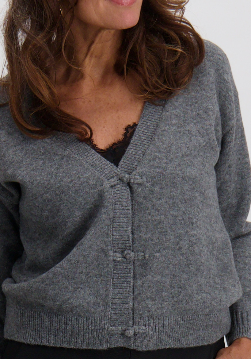 Ichi Vest Dasila 20124215 Donker Grijs