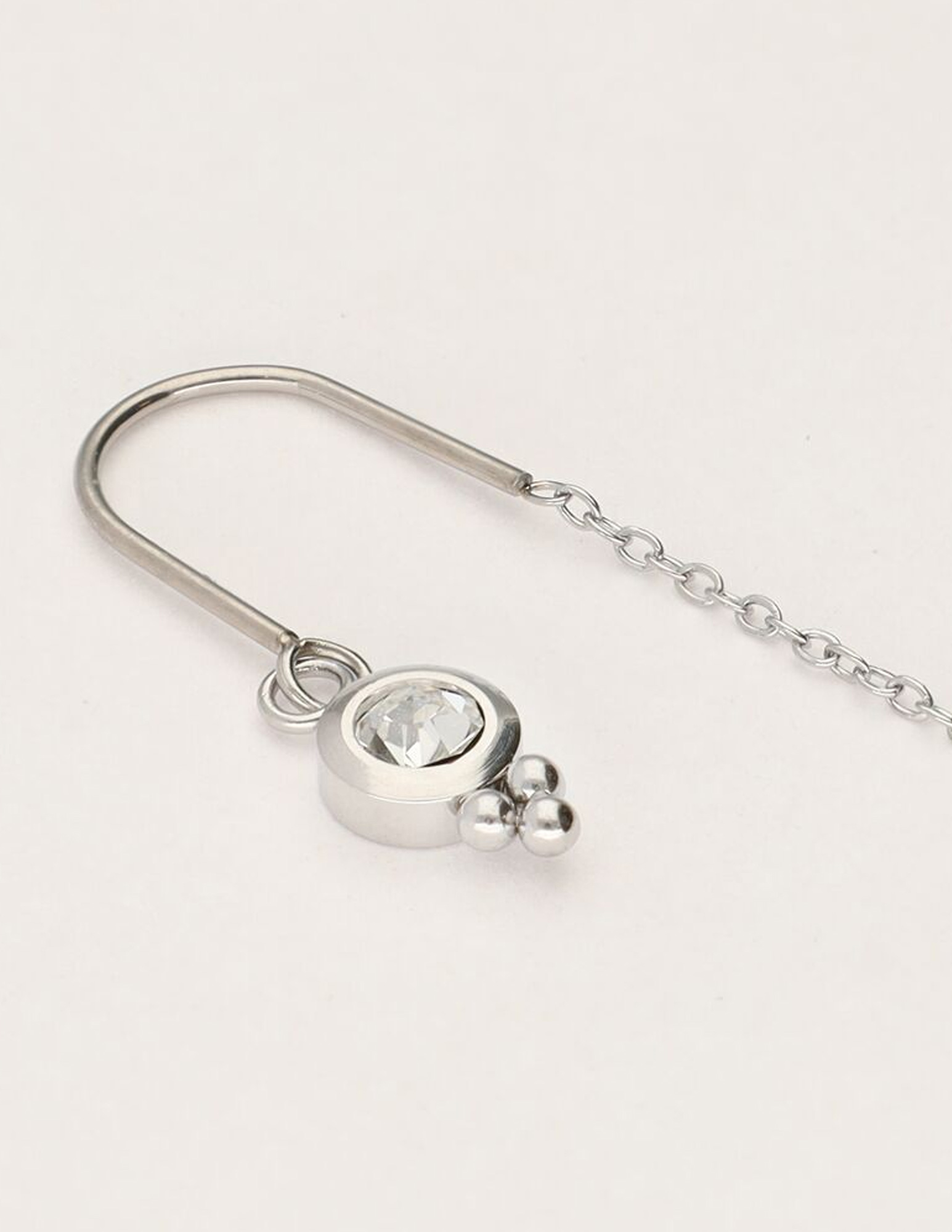 My Jewellery Oorhangers met kristal MJ11485 Zilver