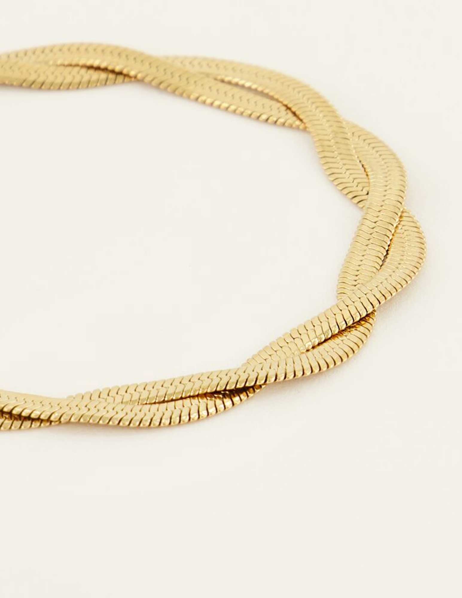 My Jewellery Enkelbandje gedraaide schakel MJ07811 Goud