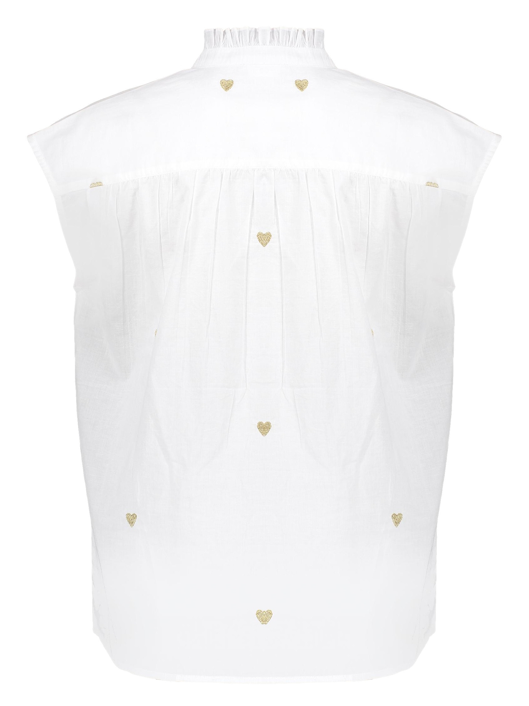 Geisha Blouse mouwloos 53341-81 Wolwit-ecru