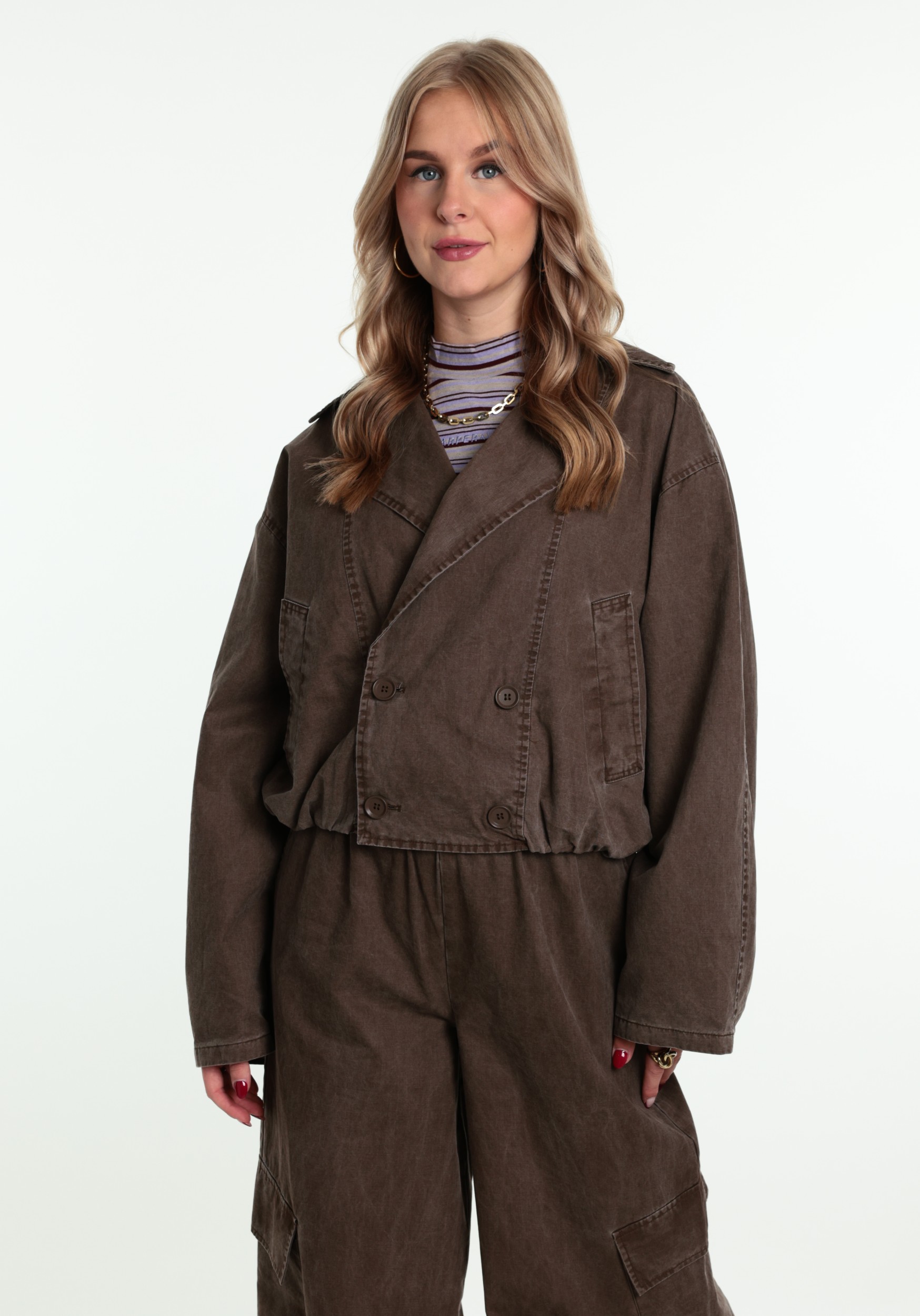 Refined Department Trenchcoat Jolanda R2610446294 Bruin