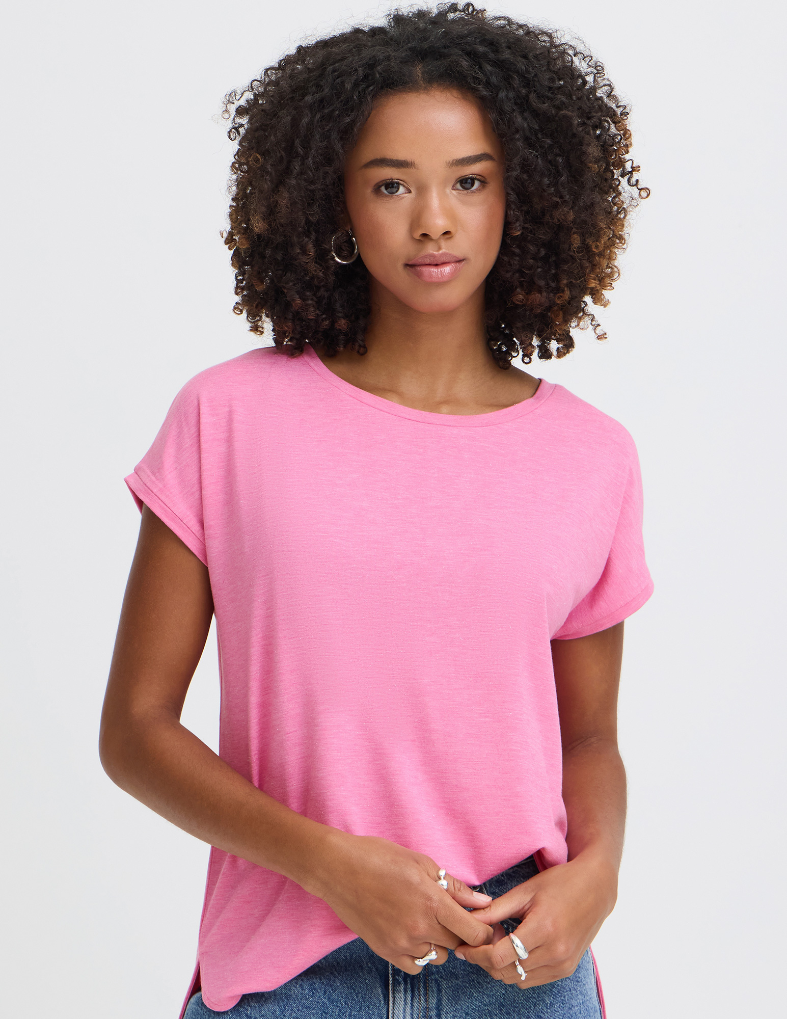 Ichi T-shirt Rebel  20109945 Roze