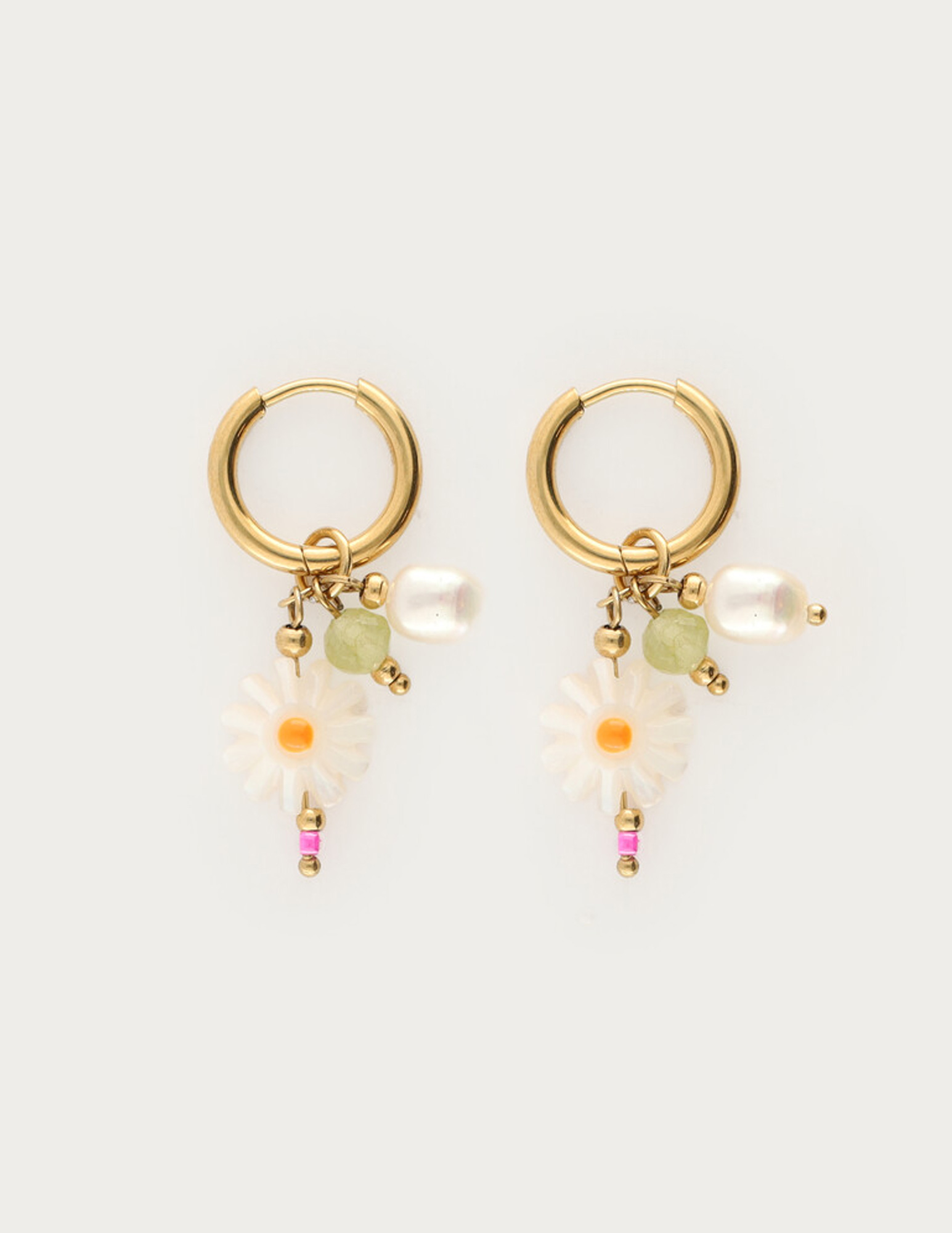 My Jewellery Botanical oorringen met bloemen MJ15443
