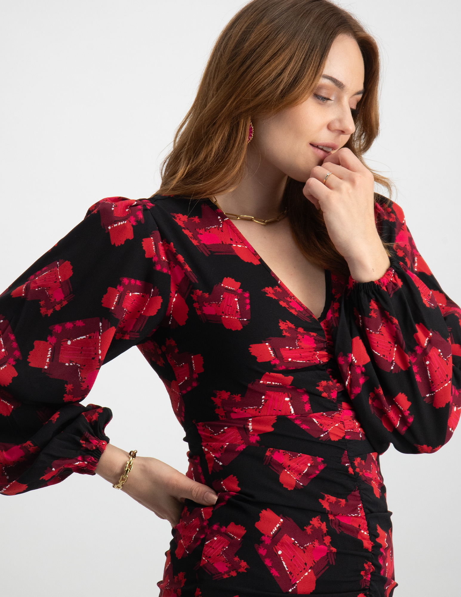 Refined Department Korte jurk Sisi r2310321284 Rood