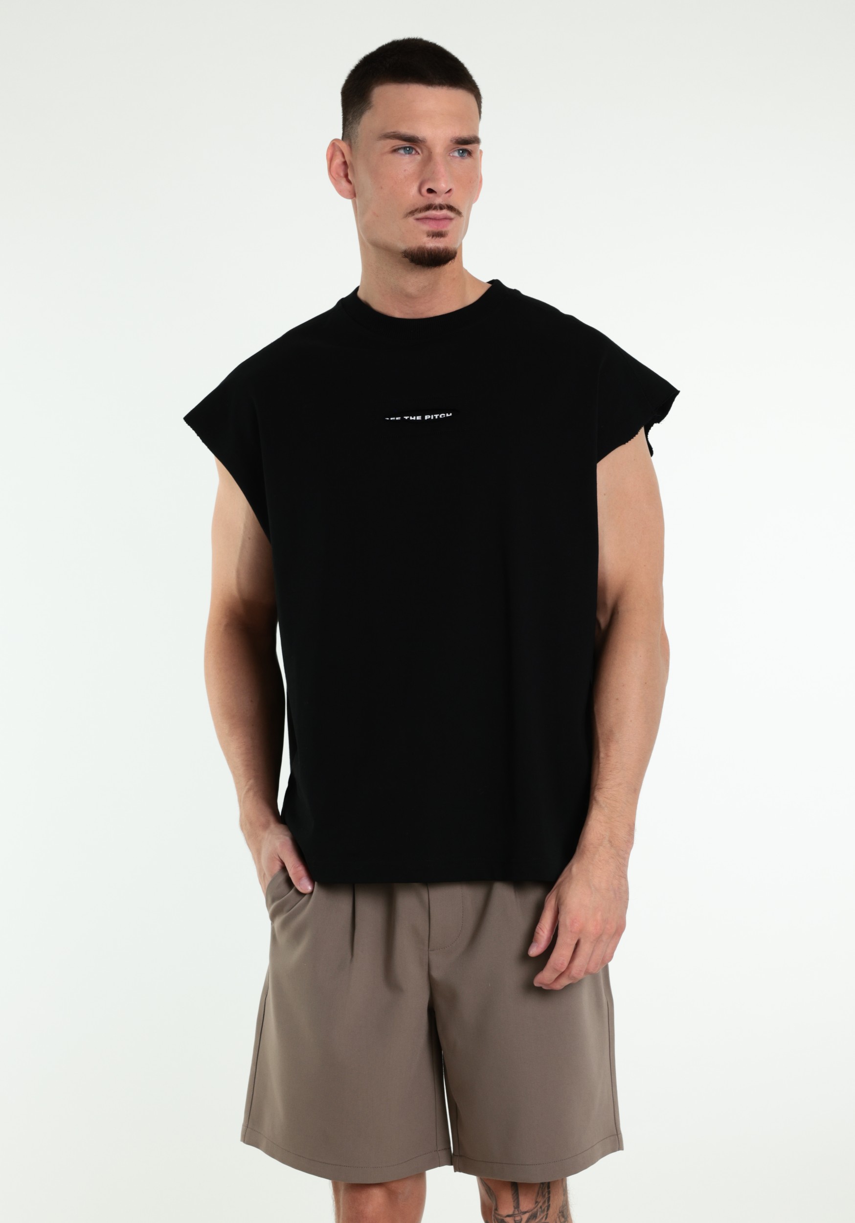 Off The Pitch T-shirt Stage Sleeveless OTP261039 Zwart