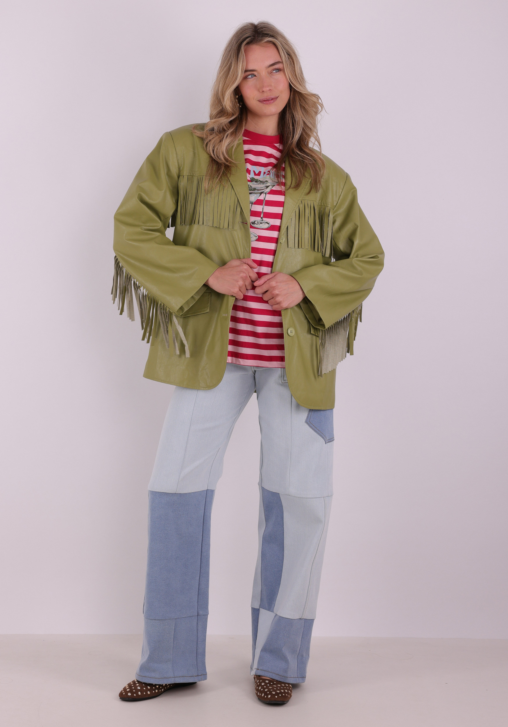 Refined Department T-shirt Loui R2603716981 Licht rose