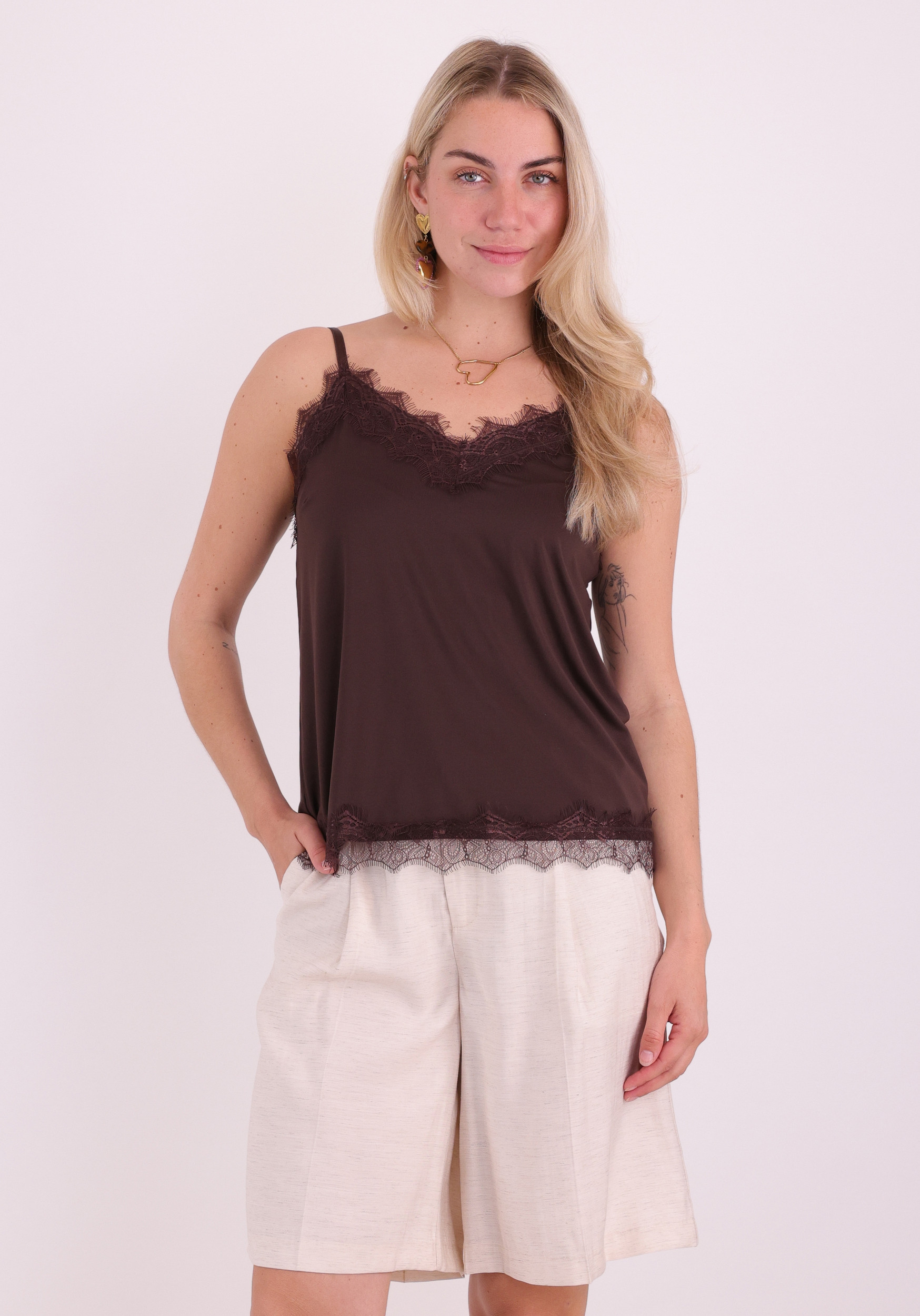 FREE|QUENT Top Bicco 120962 Donker bruin