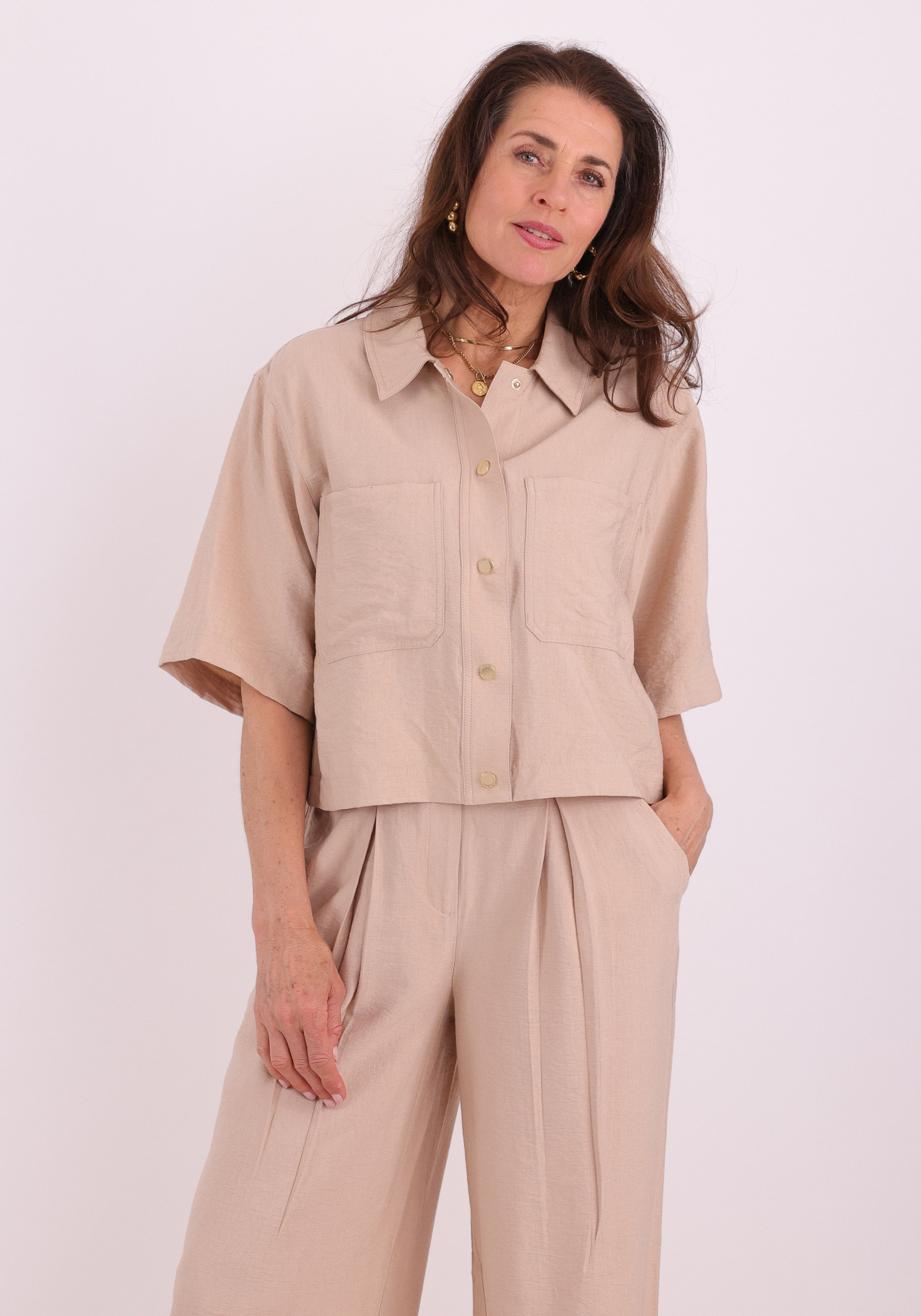 Aaiko BV Blouse VANESSA RAY 560 Zand