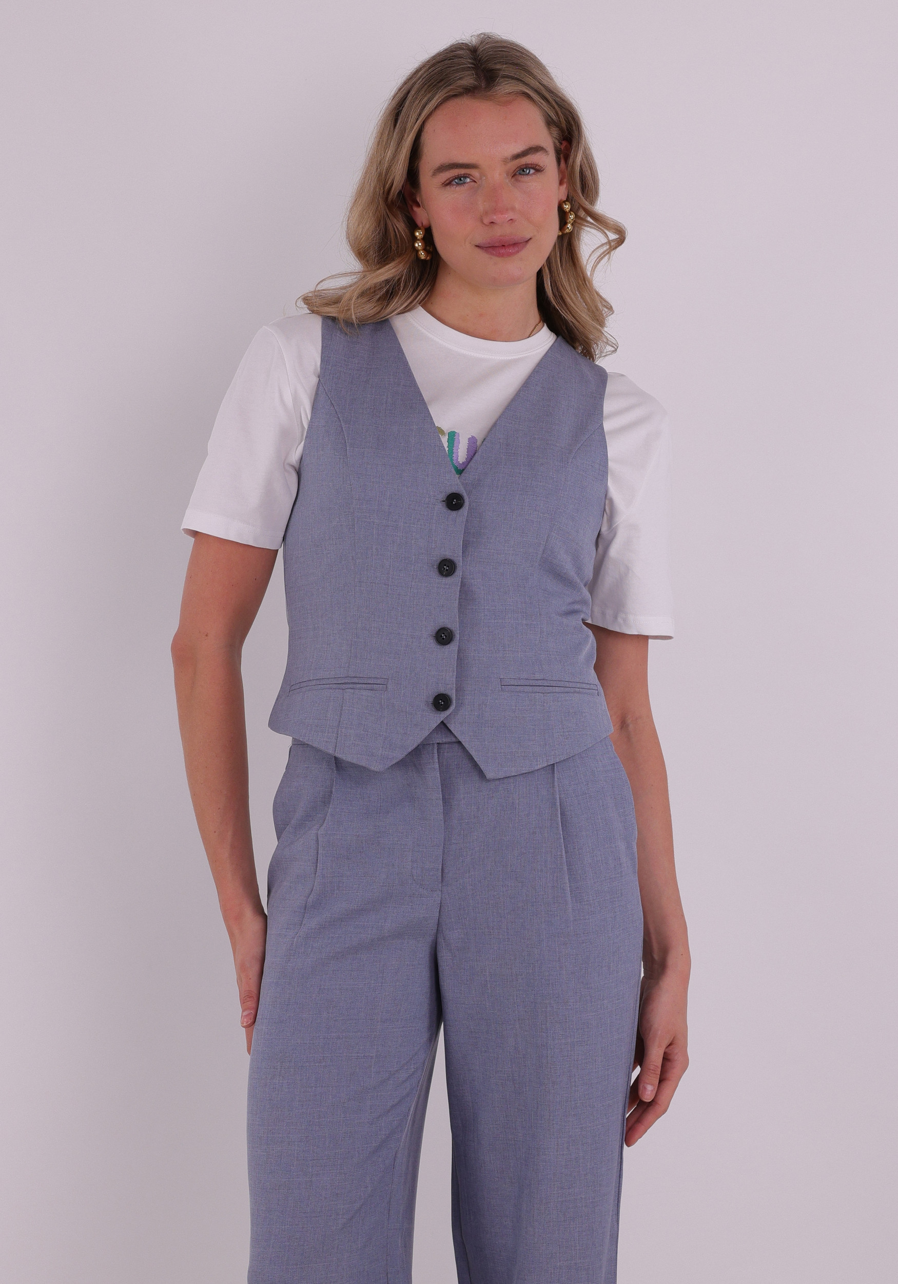 Only Gilet Linda 15336753 Raf blauw