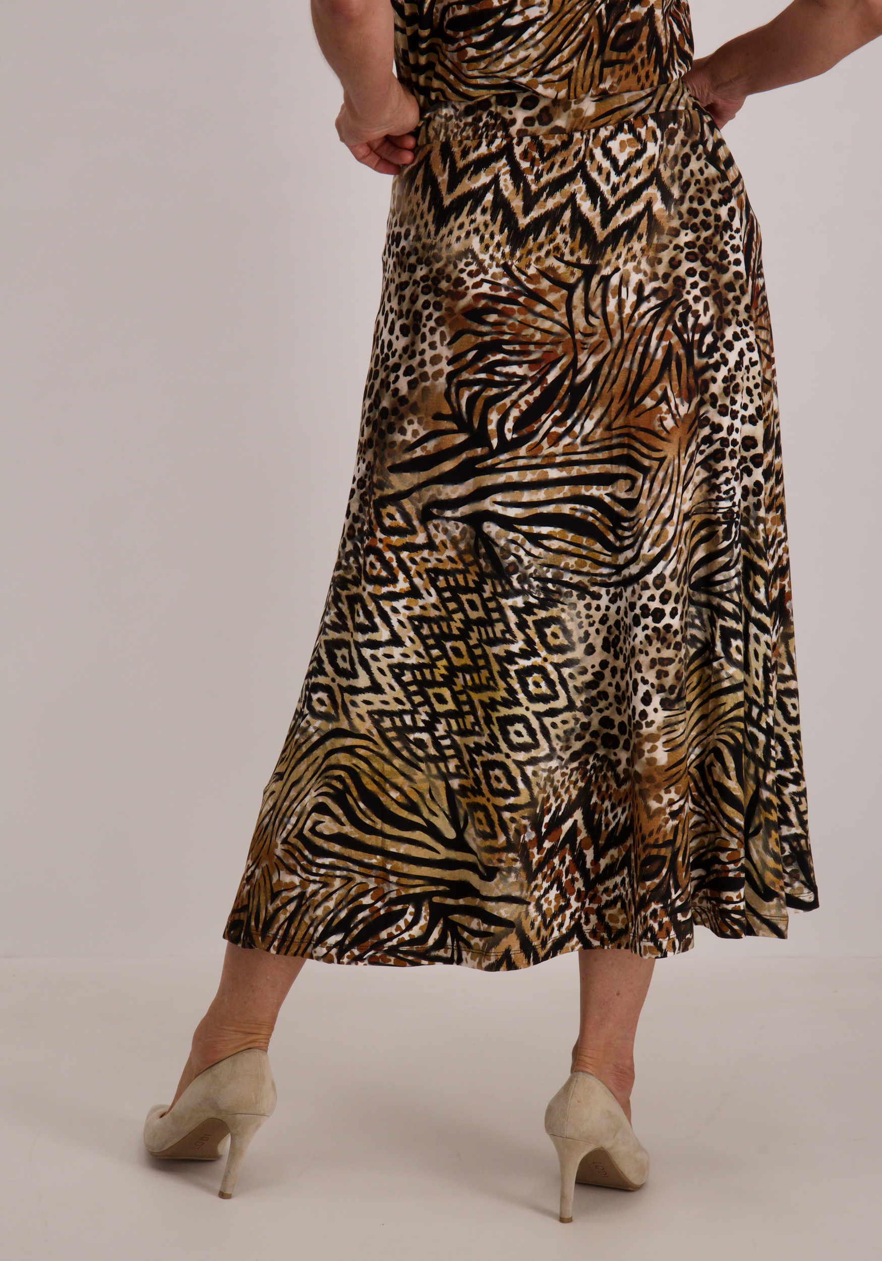 Geisha Lange rok 56350-60 JILL Donker bruin