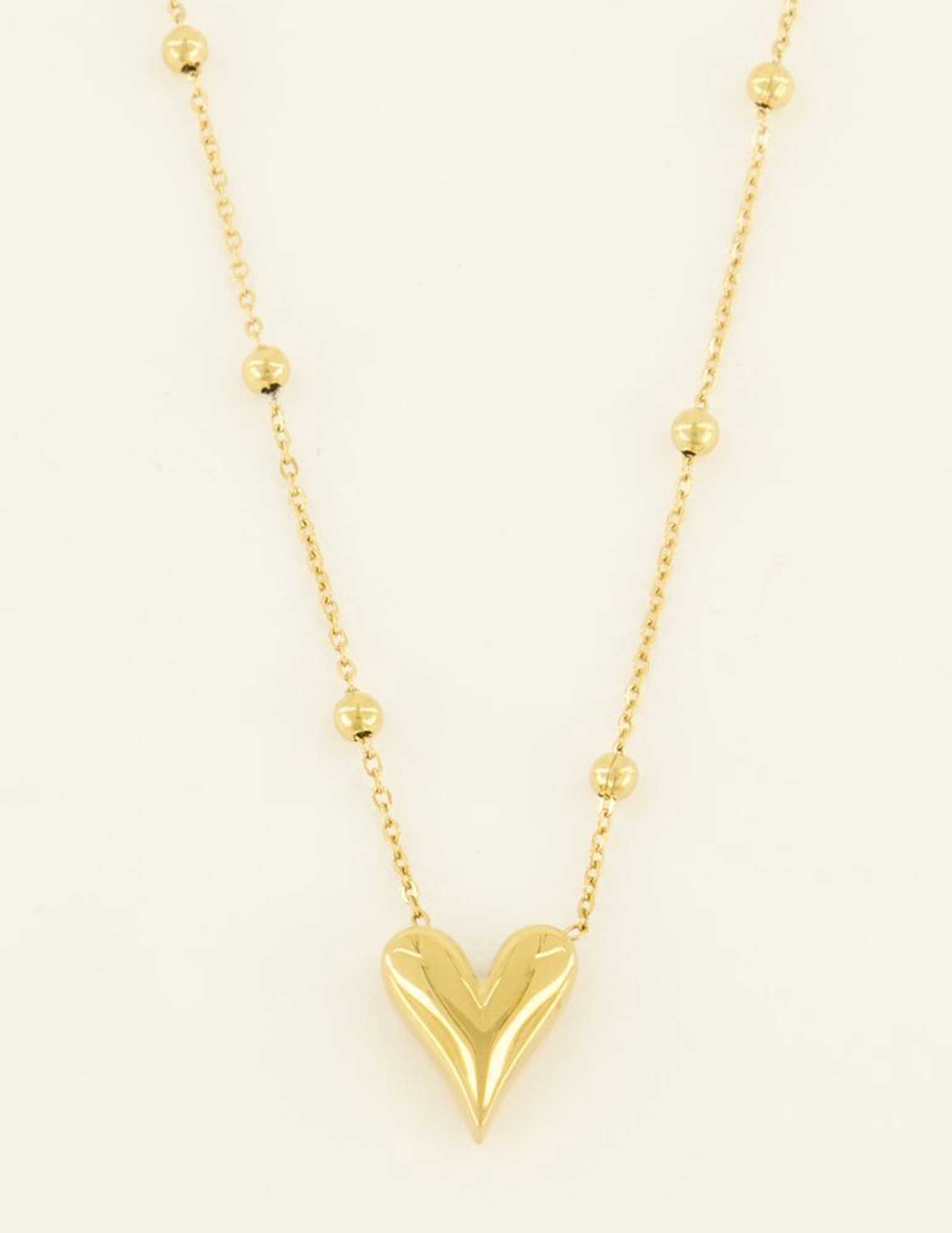 My Jewellery Ketting met hart MJ08822 Goud
