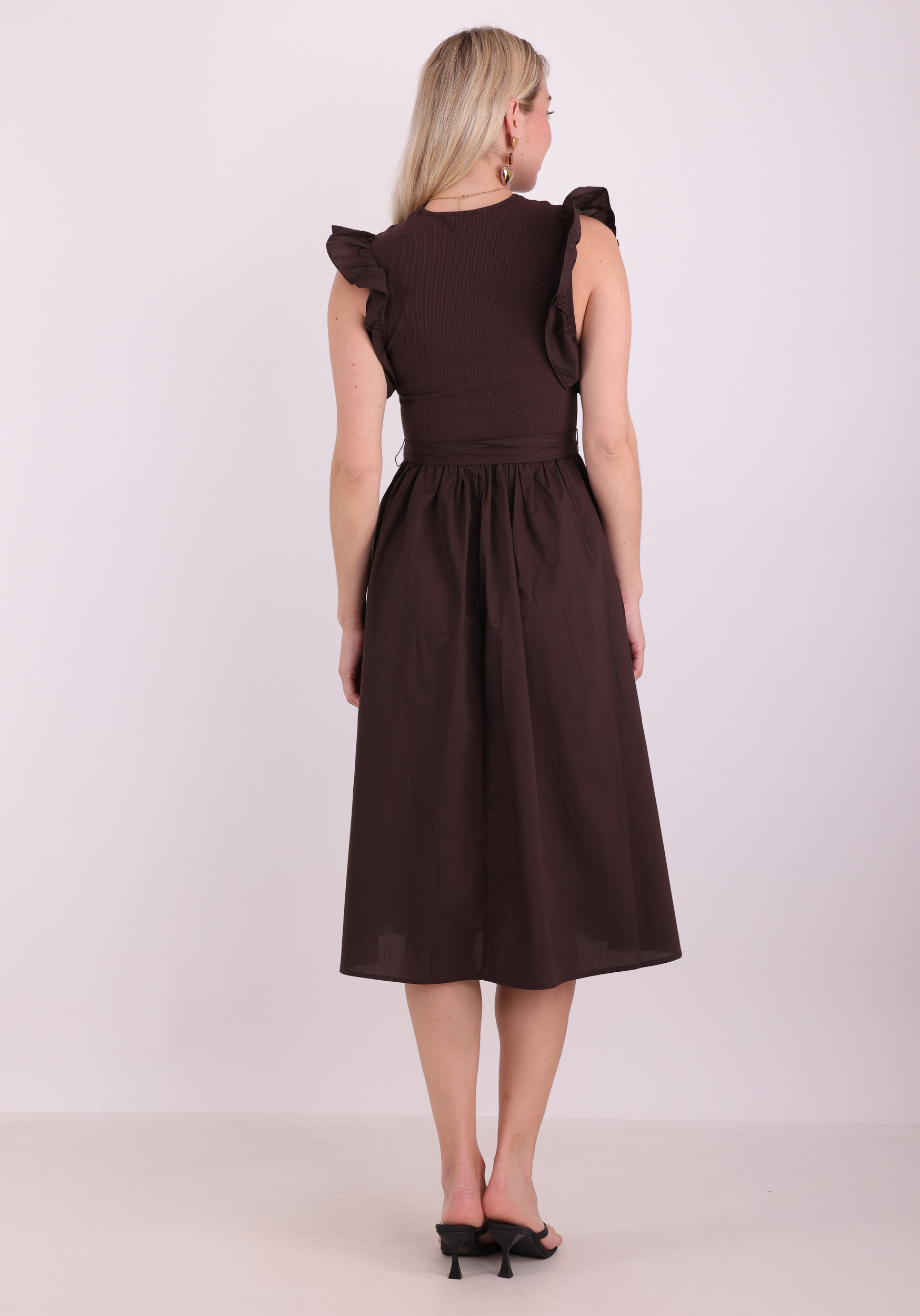 ONLY Jurk Avalora 15381147 Donker bruin