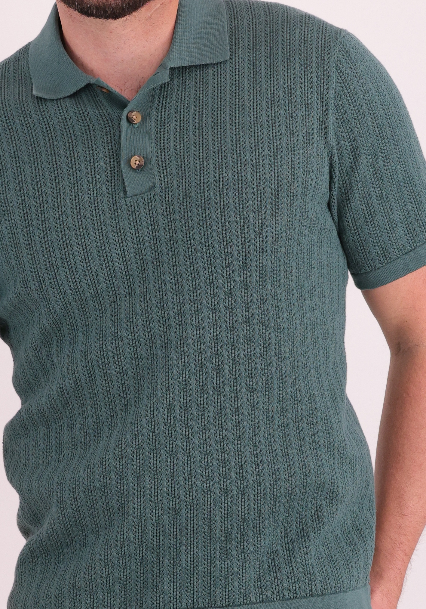 ONLY & SONS Polo Moon 22032760 Donker groen