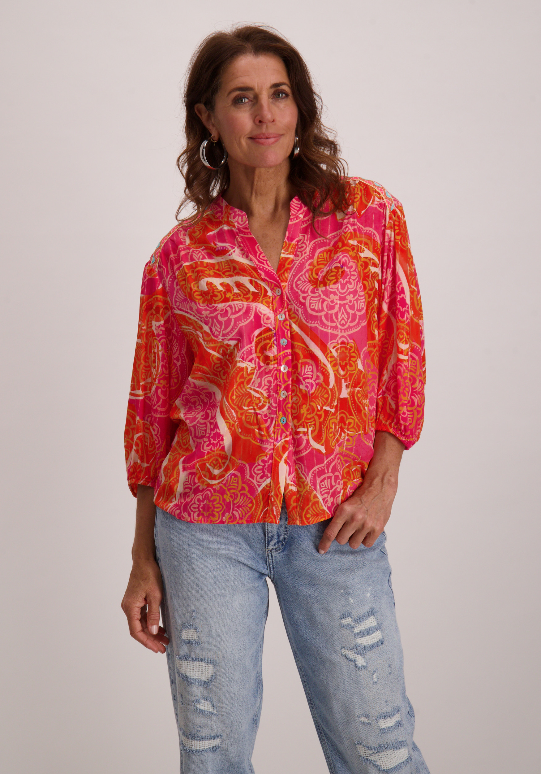 Geisha Blouse 53311-70 Oranje