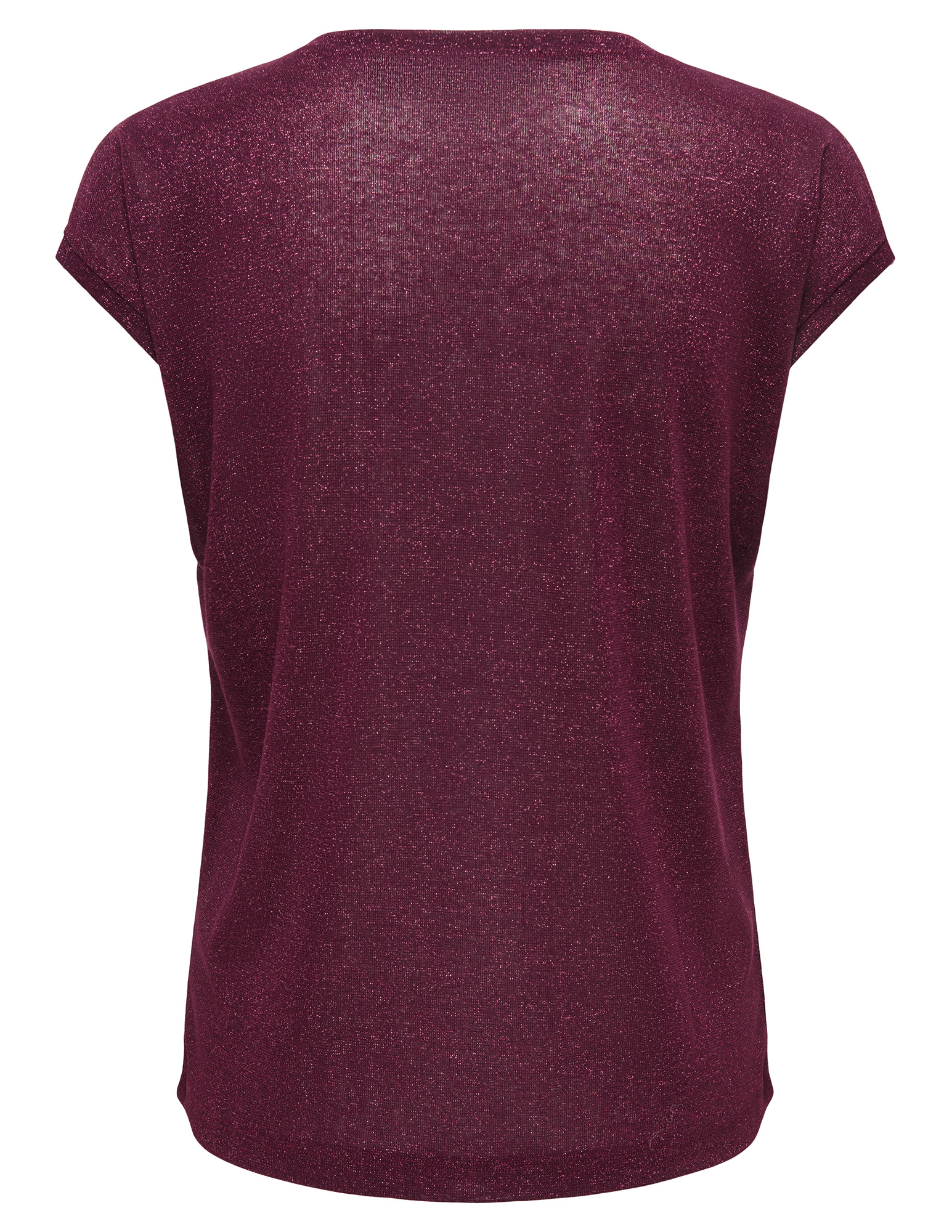 ONLY T-shirt Silvery lurex 15136069 Donker Paars