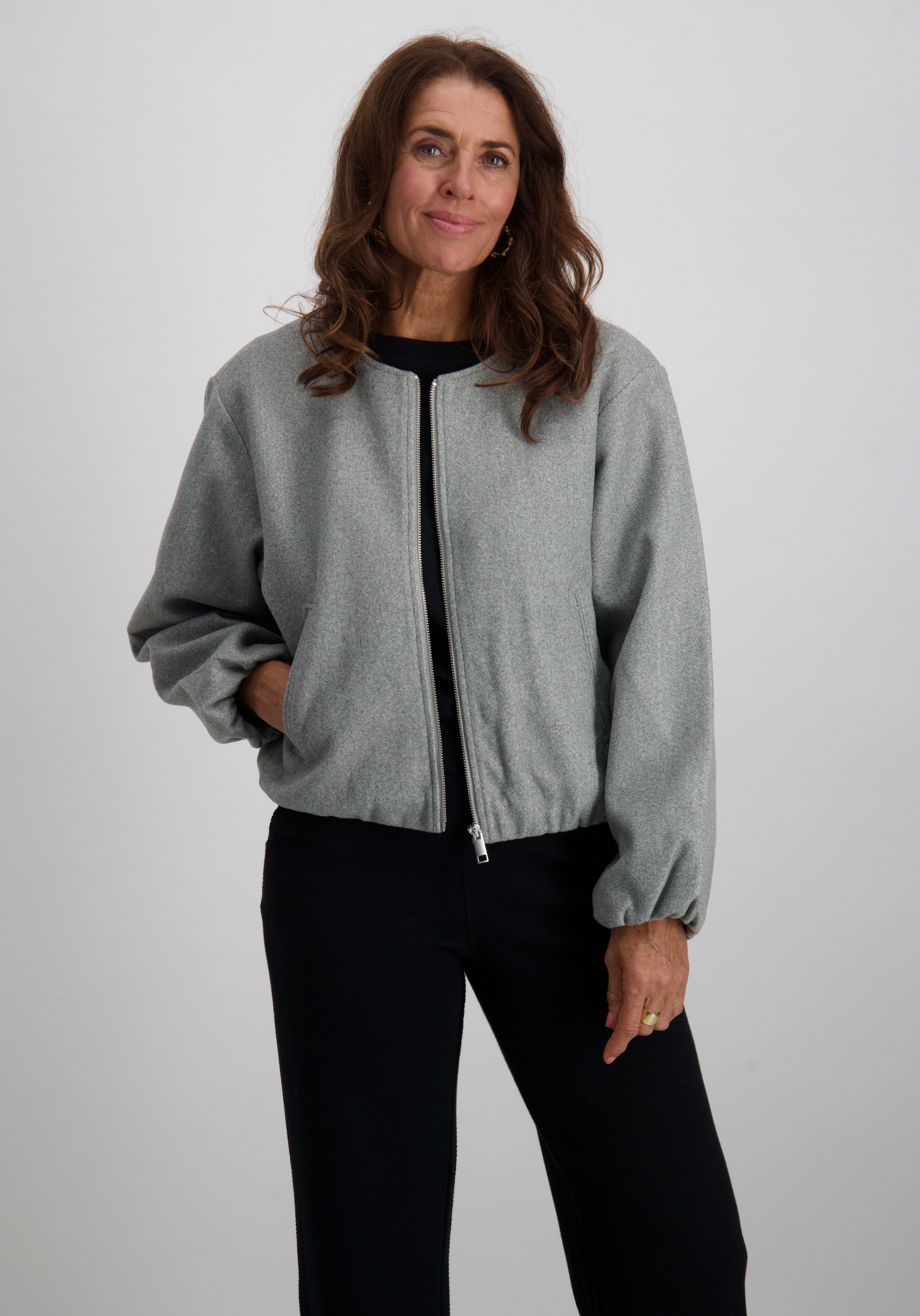 FREE|QUENT Bomberjack Yanna 207288 Grijs