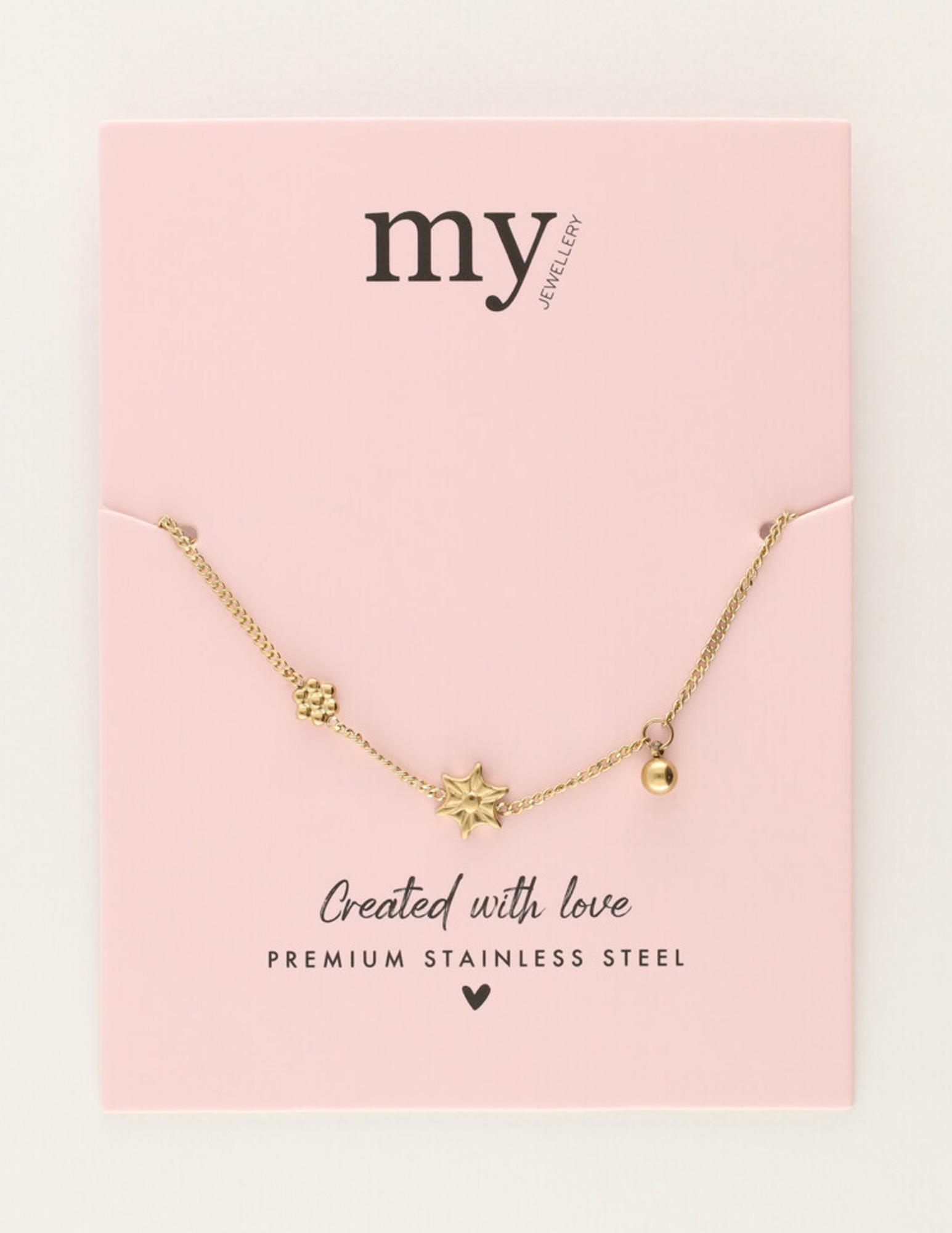 My Jewellery Armband met bloemen MJ12071 Goud