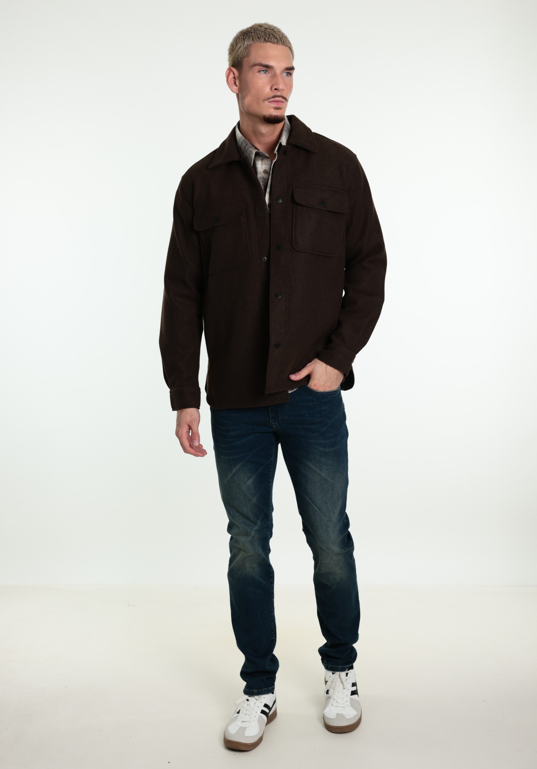 ONLY & SONS Overshirt Ash 22023564 Bruin