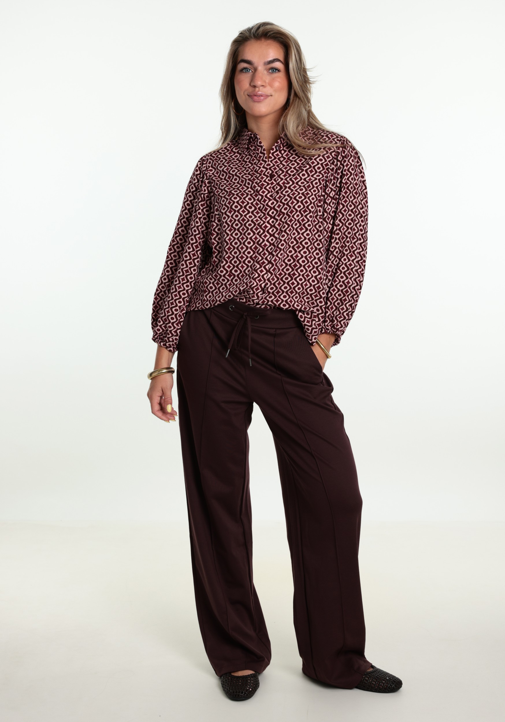 Kaffe Clothing Broek Jenny 10508621 Bruin