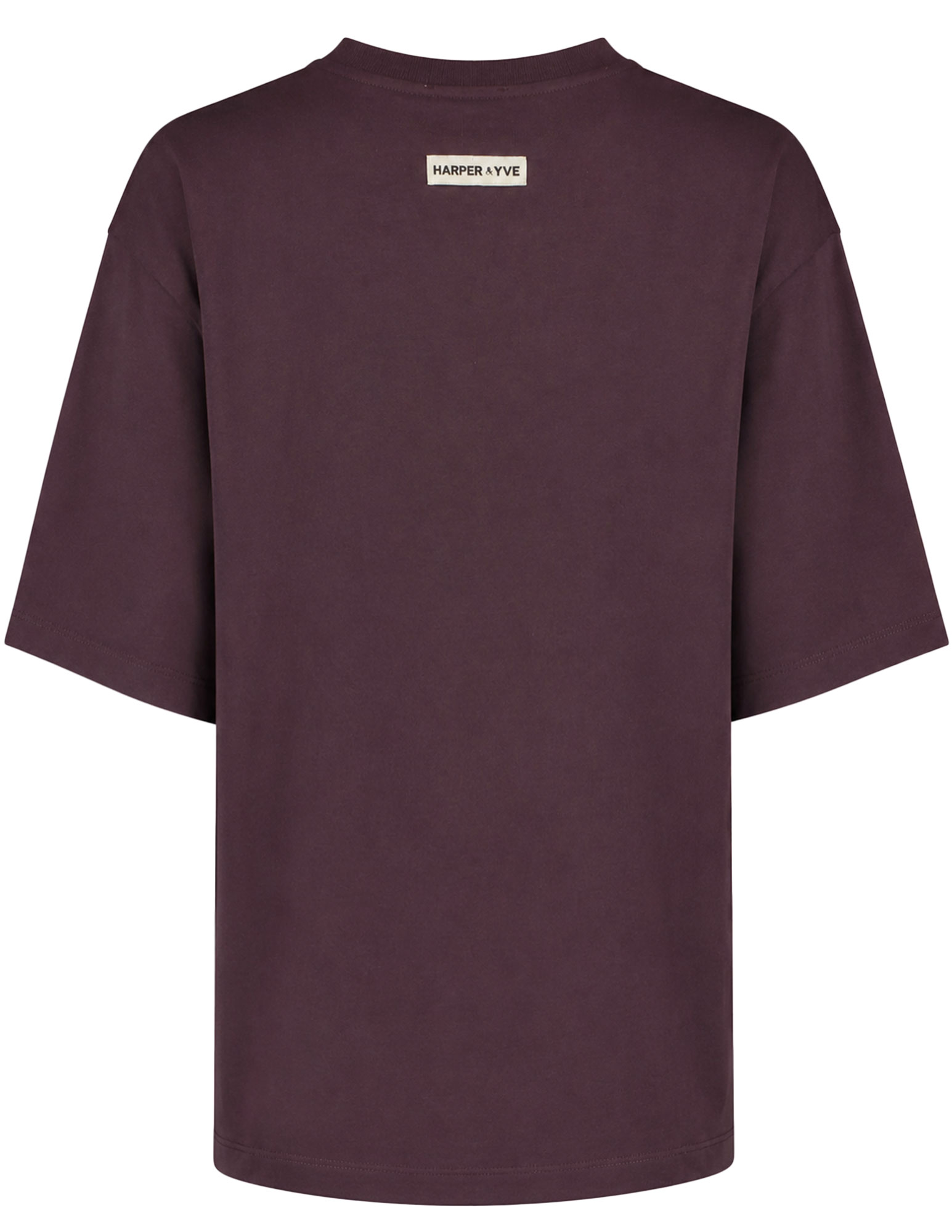 Harper & Yve T-shirt Chill but glam AW6Y304 Donker Paars