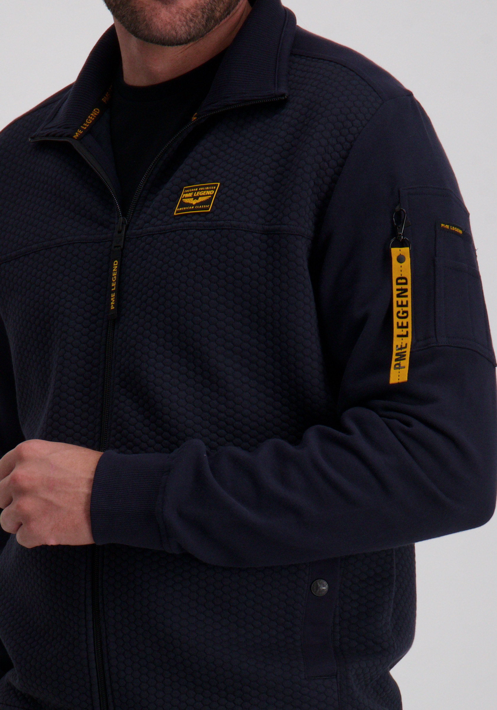 PME Legend Vest PSW2508436 Donker blauw