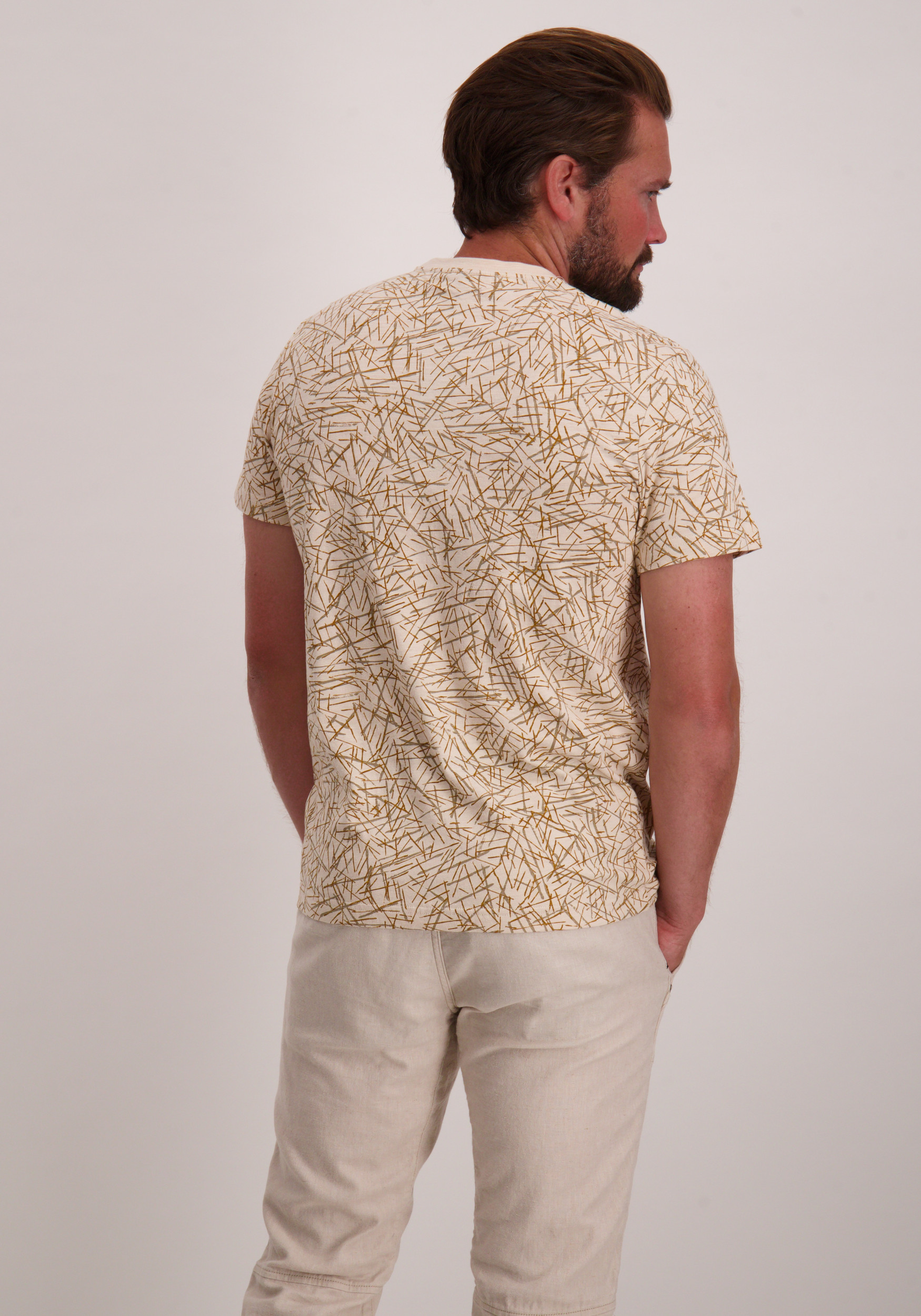 PME Legend T-shirt all-over print PTSS2506553 Ecru