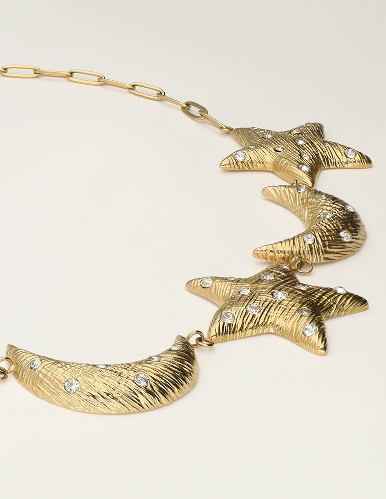 My Jewellery Starry statement ketting met manen en sterren MJ12023 Goud