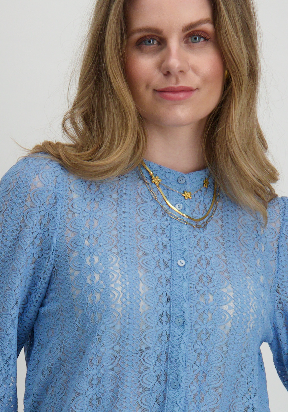 Vila Blouse Chikka 14082977 Licht blauw