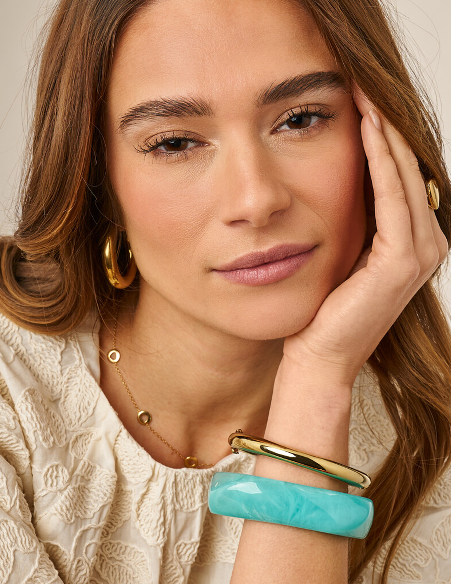 My Jewellery Bangle resin MJ15355 Blauw