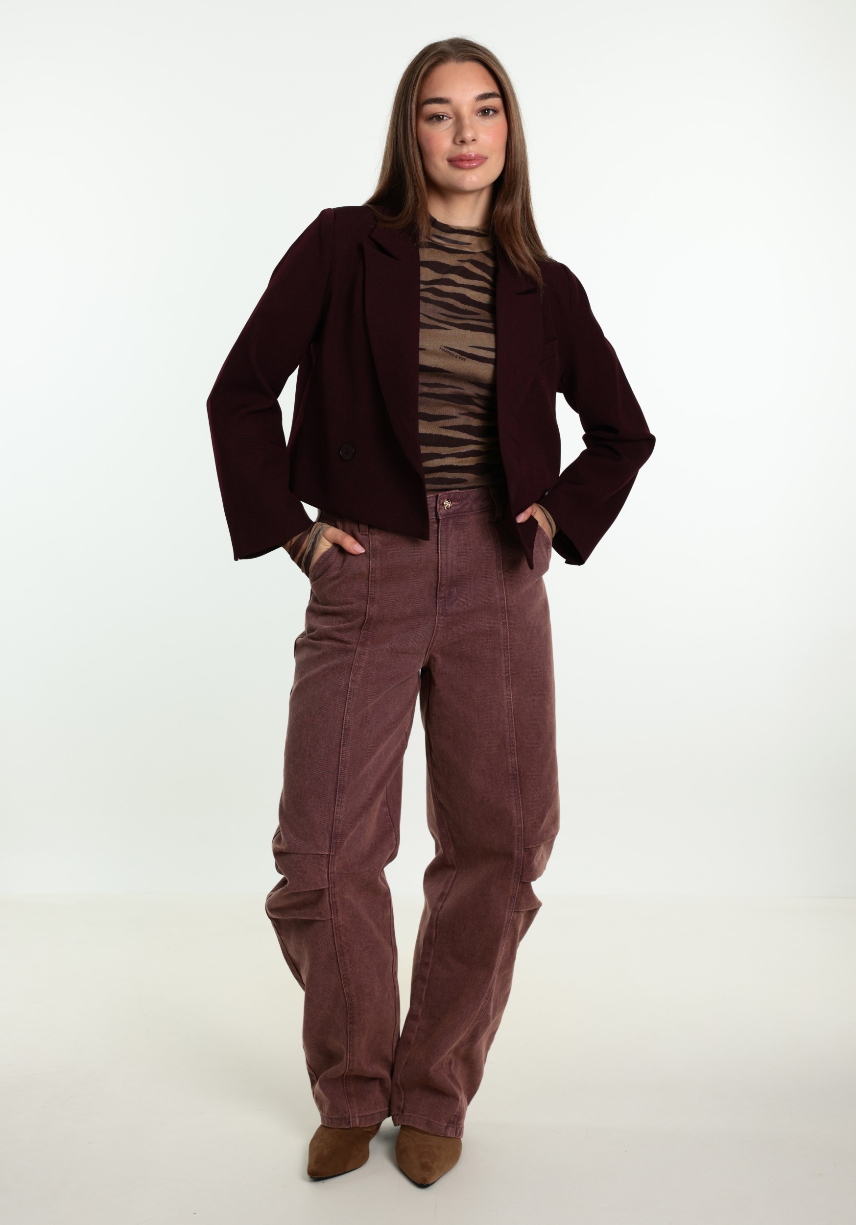 Ydence Blazer Ayla FS2601 Donker Paars