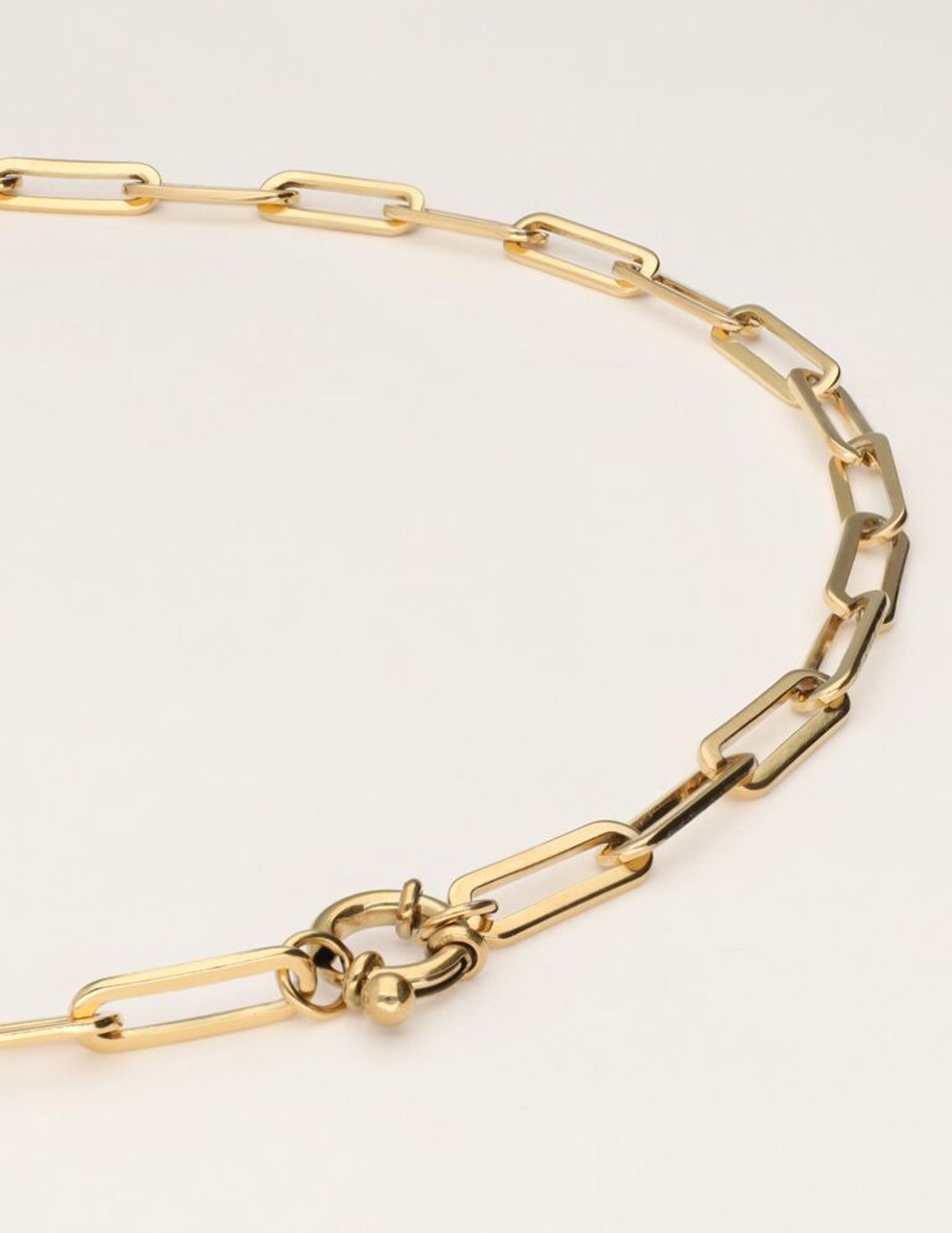 My Jewellery Vintage schakelketting met slotje MJ11042 Goud