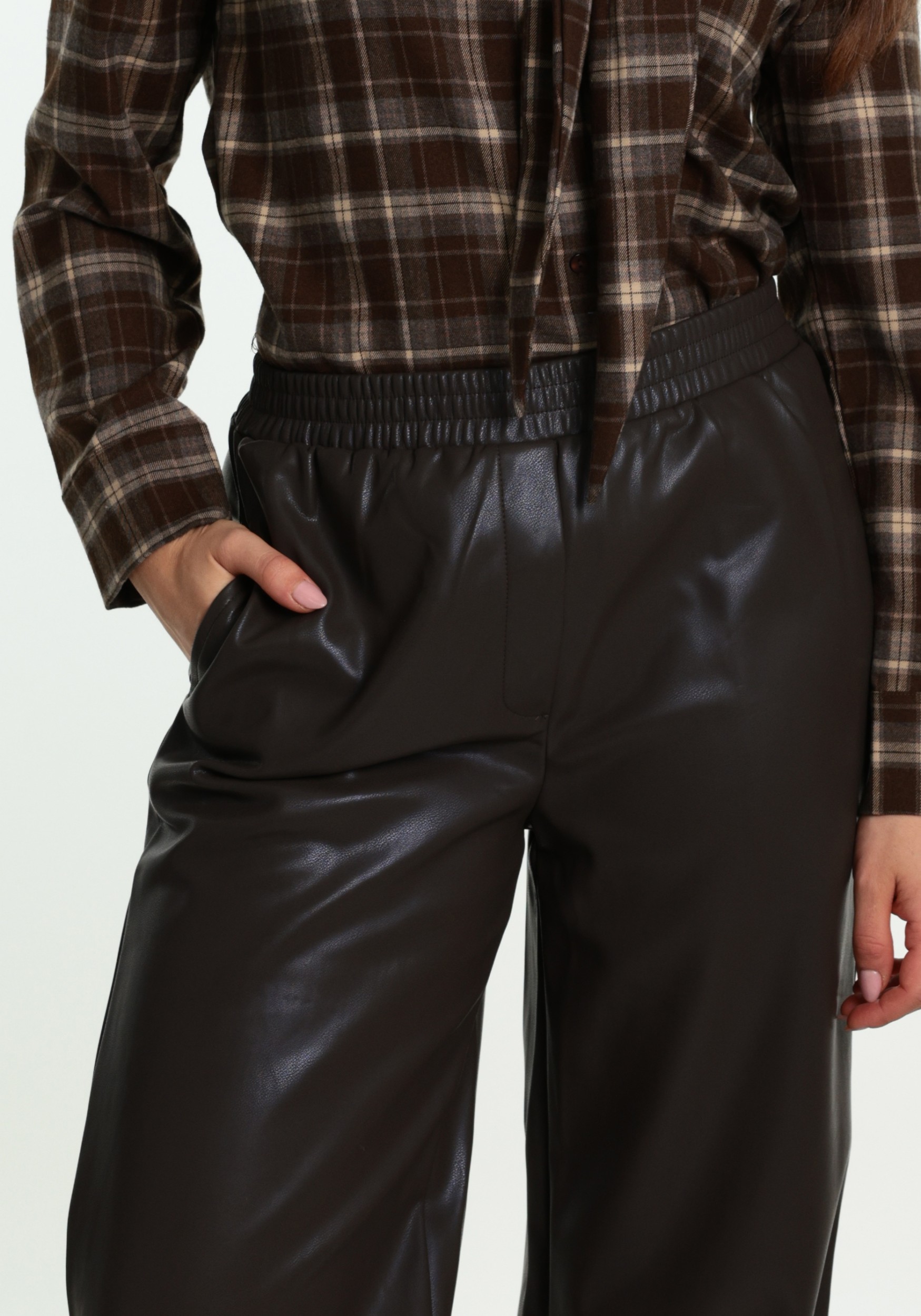 Ydence Broek Harlow FS2611 Donker bruin