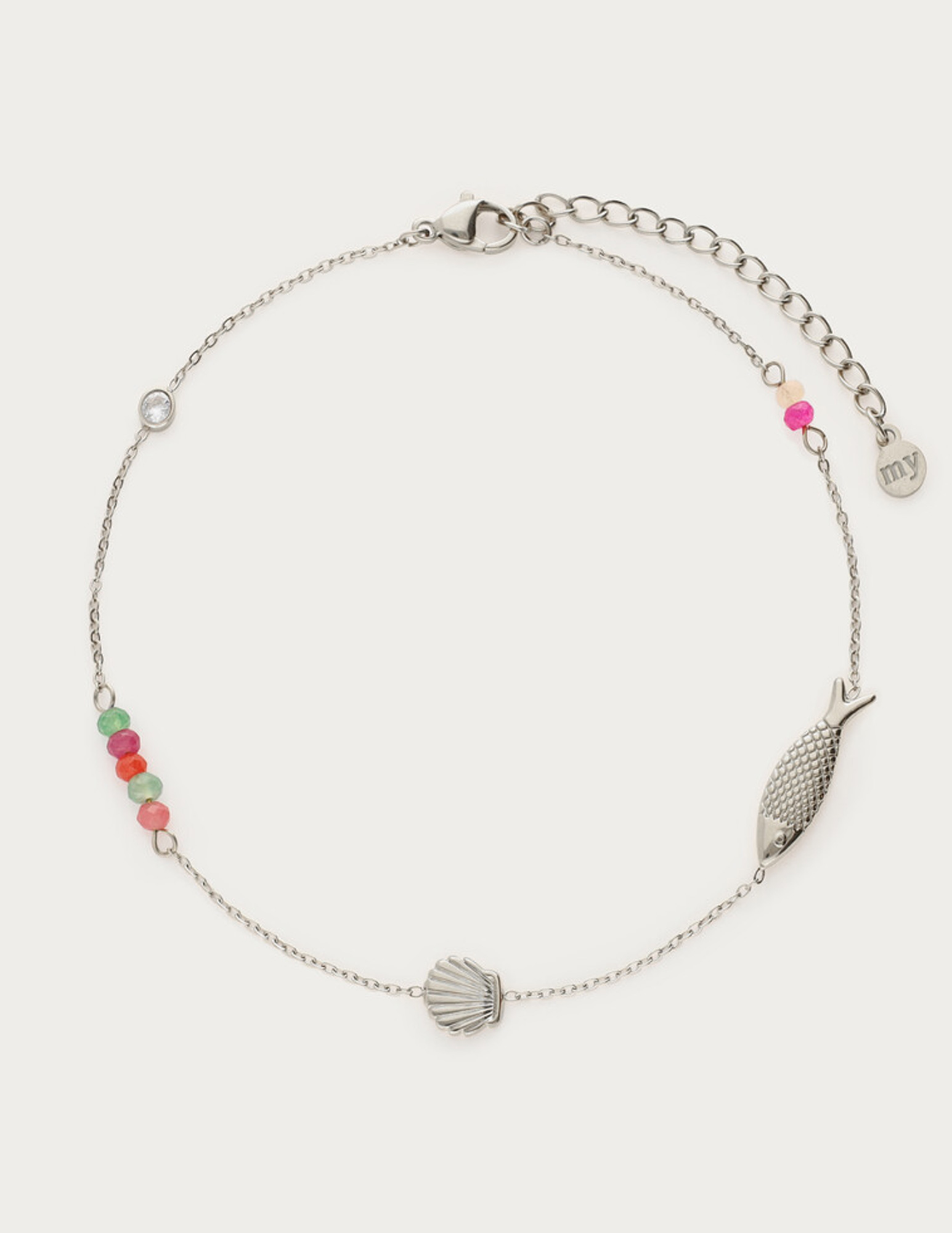 My Jewellery Enkelbandje met ocean bedels MJ12915 Zilver