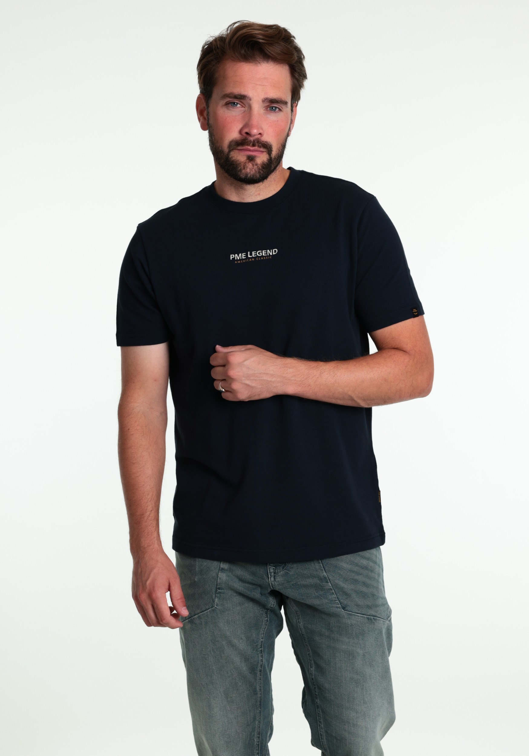 PME Legend T-shirt PTSS2608564 Donker blauw